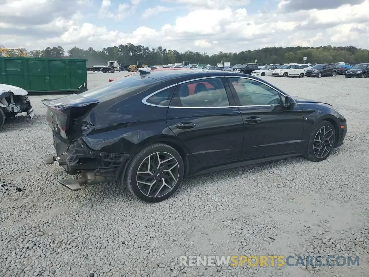 3 Photograph of a damaged car KMHL14JC1NA227639 HYUNDAI SONATA 2022