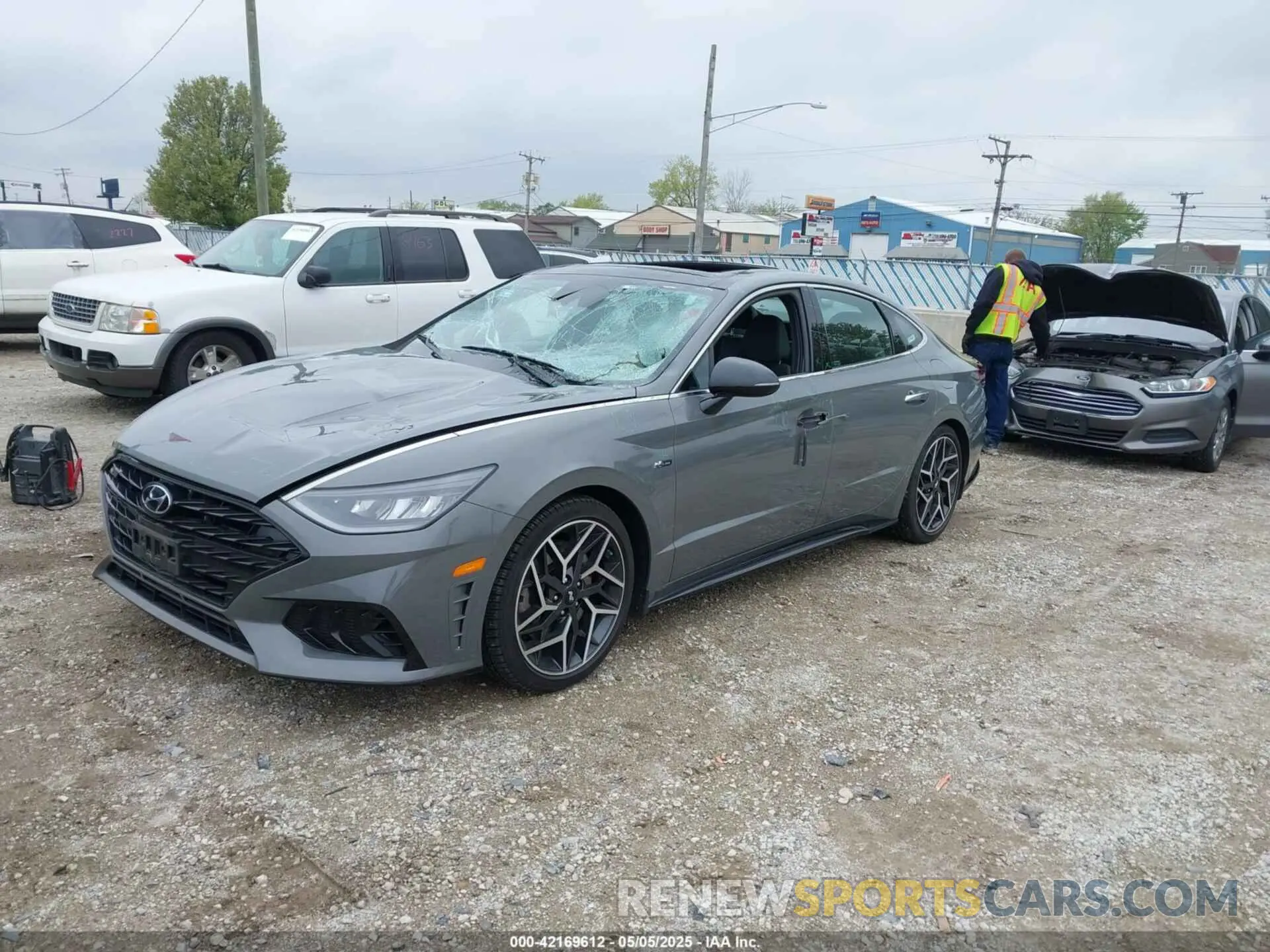 2 Photograph of a damaged car KMHL14JC4NA227523 HYUNDAI SONATA 2022