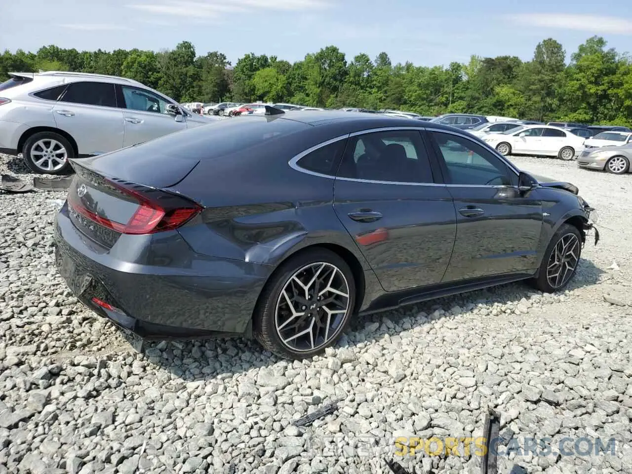 3 Photograph of a damaged car KMHL14JC6NA245490 HYUNDAI SONATA 2022