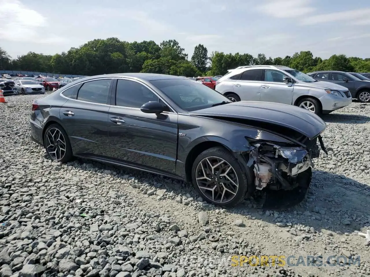 4 Photograph of a damaged car KMHL14JC6NA245490 HYUNDAI SONATA 2022