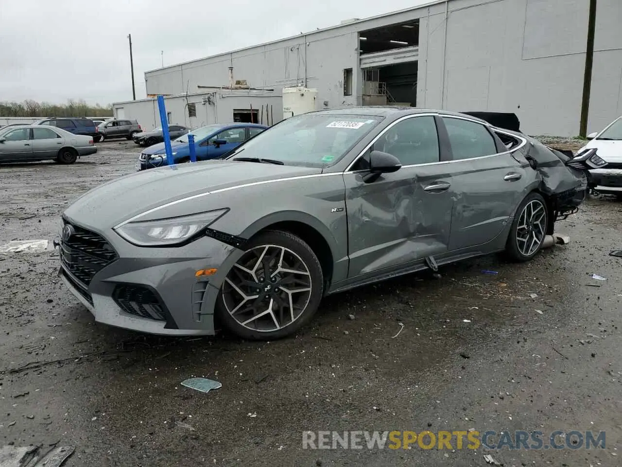 1 Photograph of a damaged car KMHL14JCXNA244939 HYUNDAI SONATA 2022