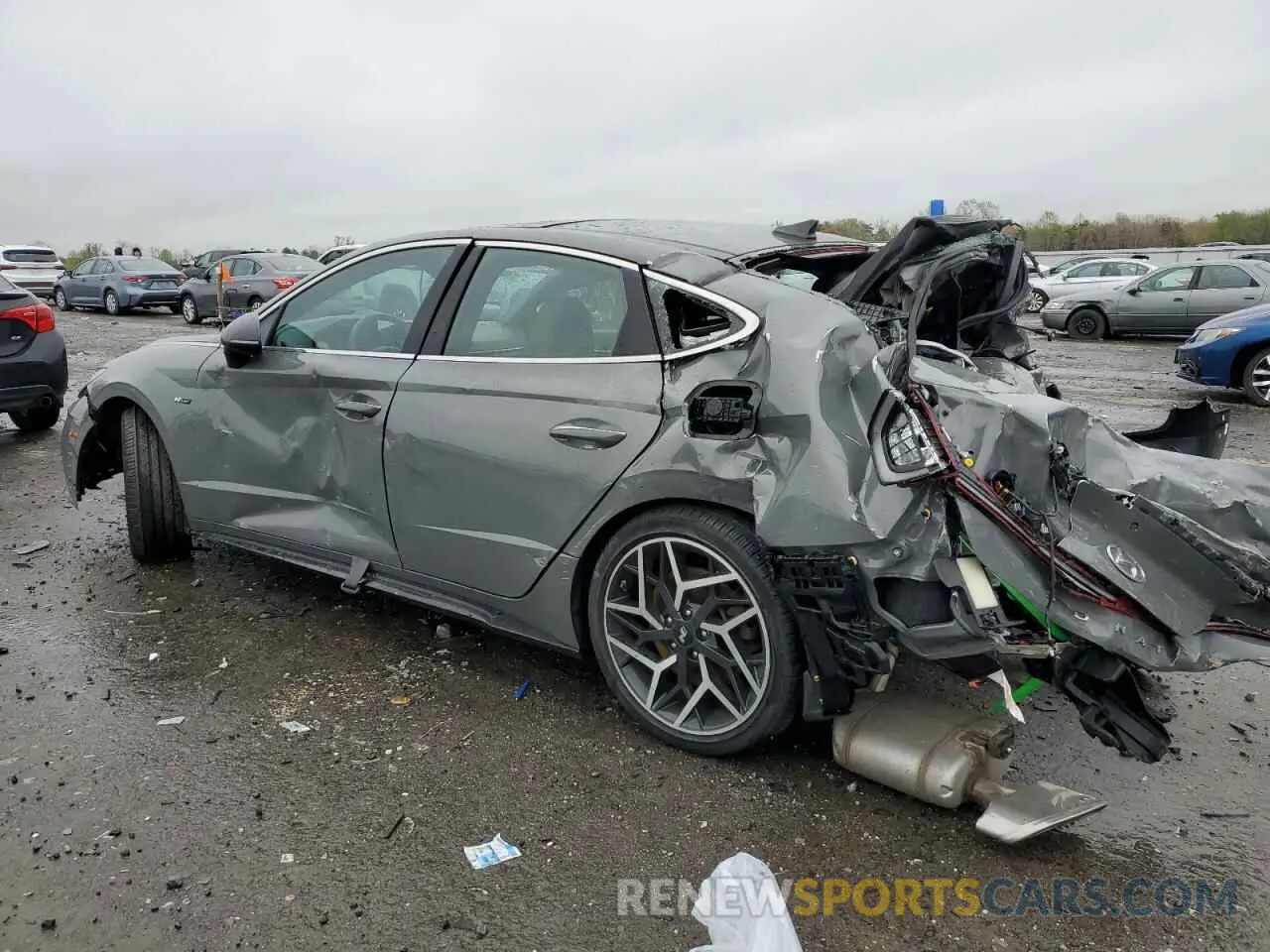 2 Photograph of a damaged car KMHL14JCXNA244939 HYUNDAI SONATA 2022