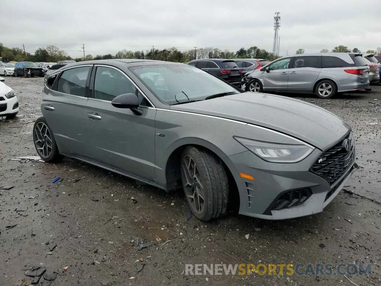 4 Photograph of a damaged car KMHL14JCXNA244939 HYUNDAI SONATA 2022