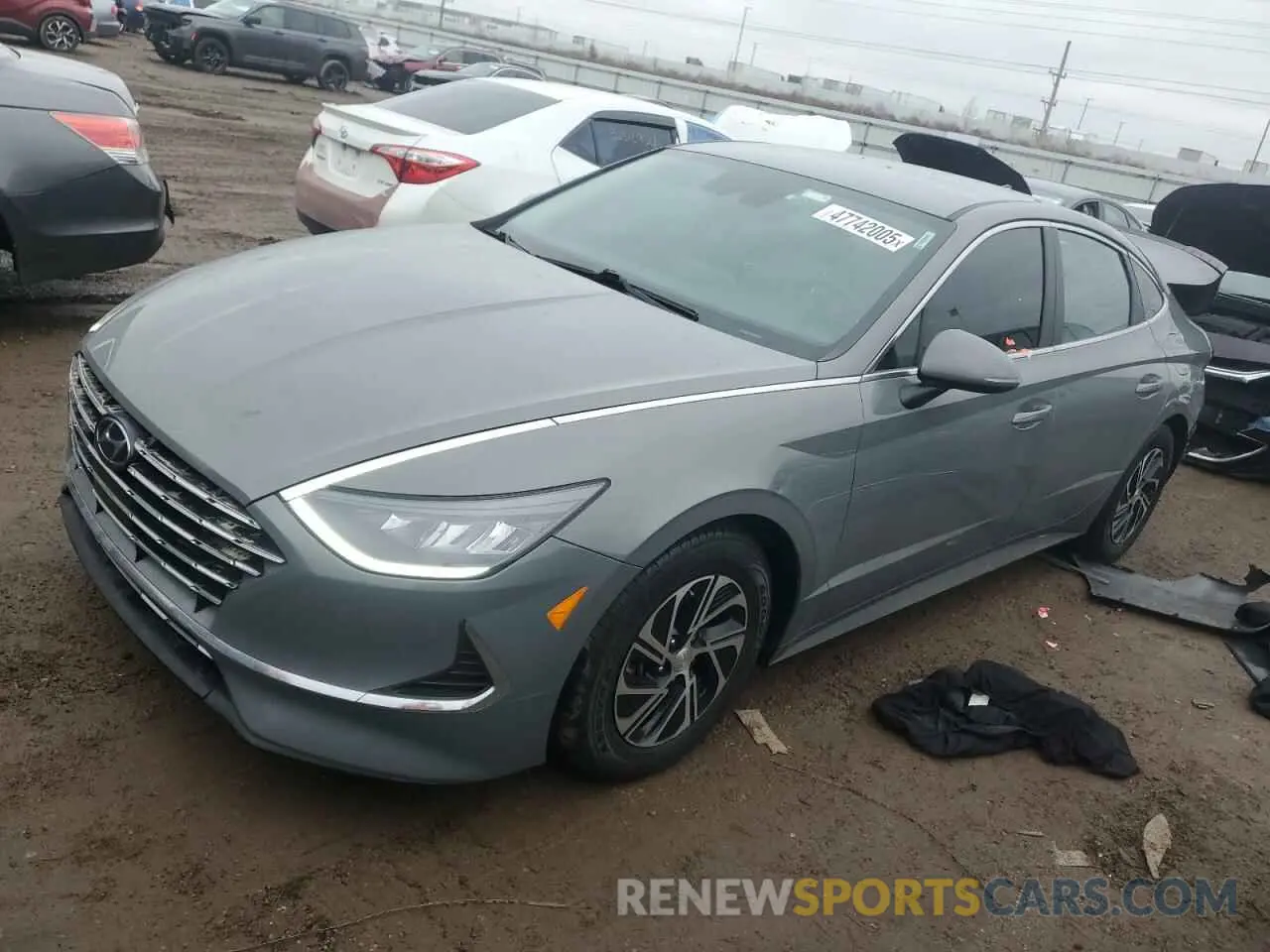 1 Photograph of a damaged car KMHL24JJ8NA042970 HYUNDAI SONATA 2022