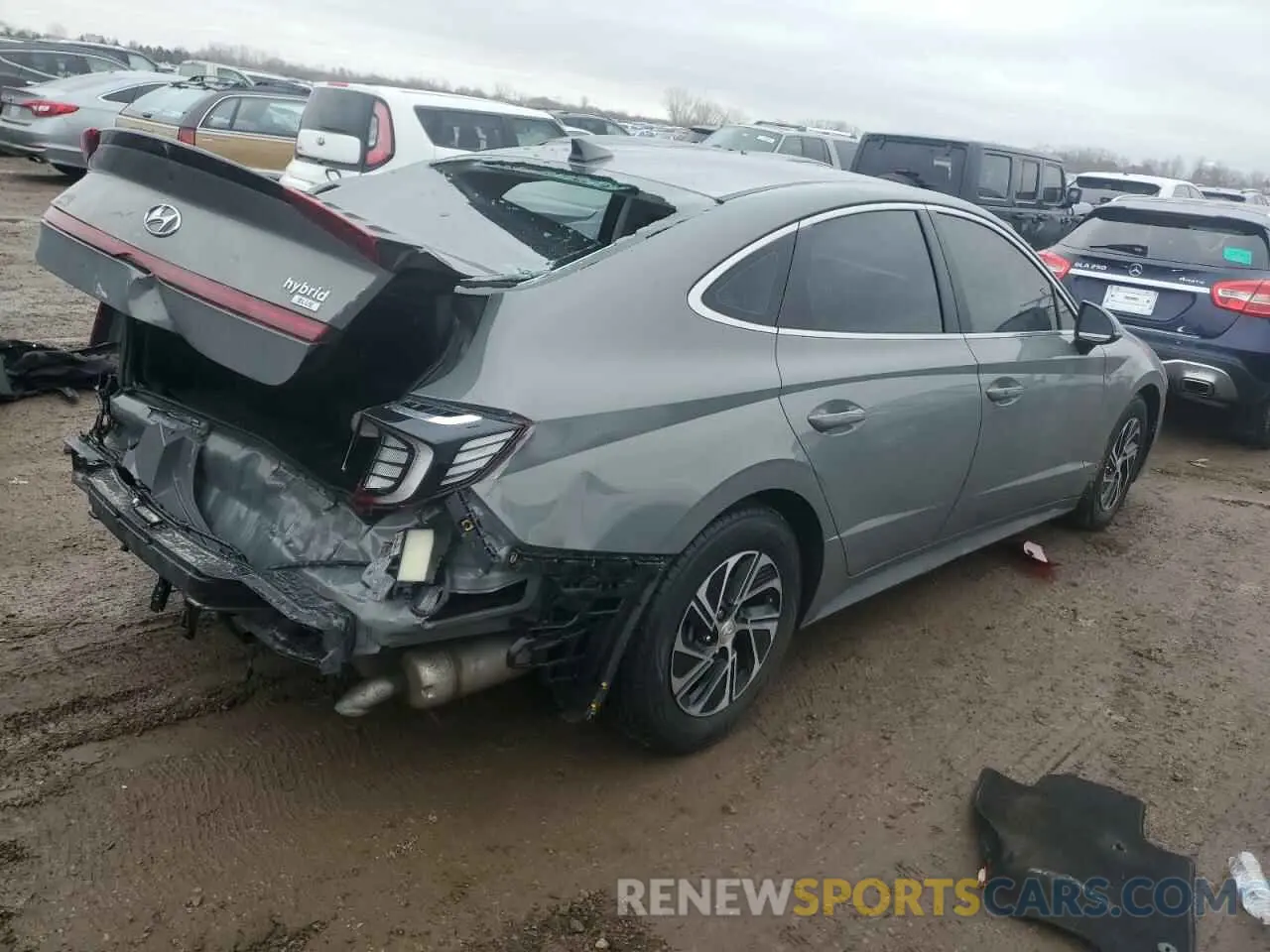 3 Photograph of a damaged car KMHL24JJ8NA042970 HYUNDAI SONATA 2022