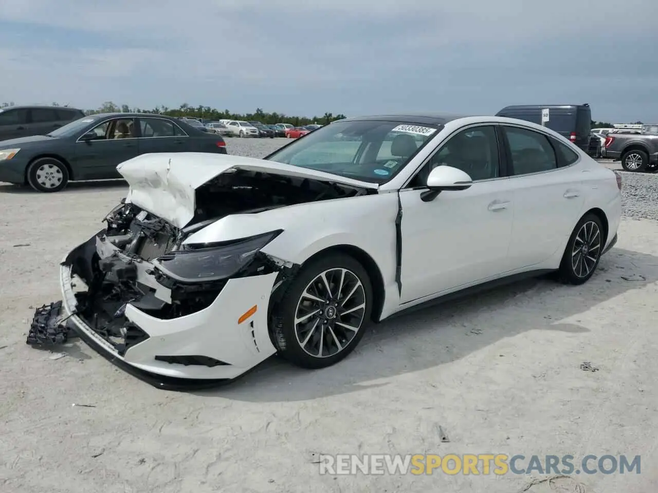 1 Photograph of a damaged car KMHL34J20NA216407 HYUNDAI SONATA 2022
