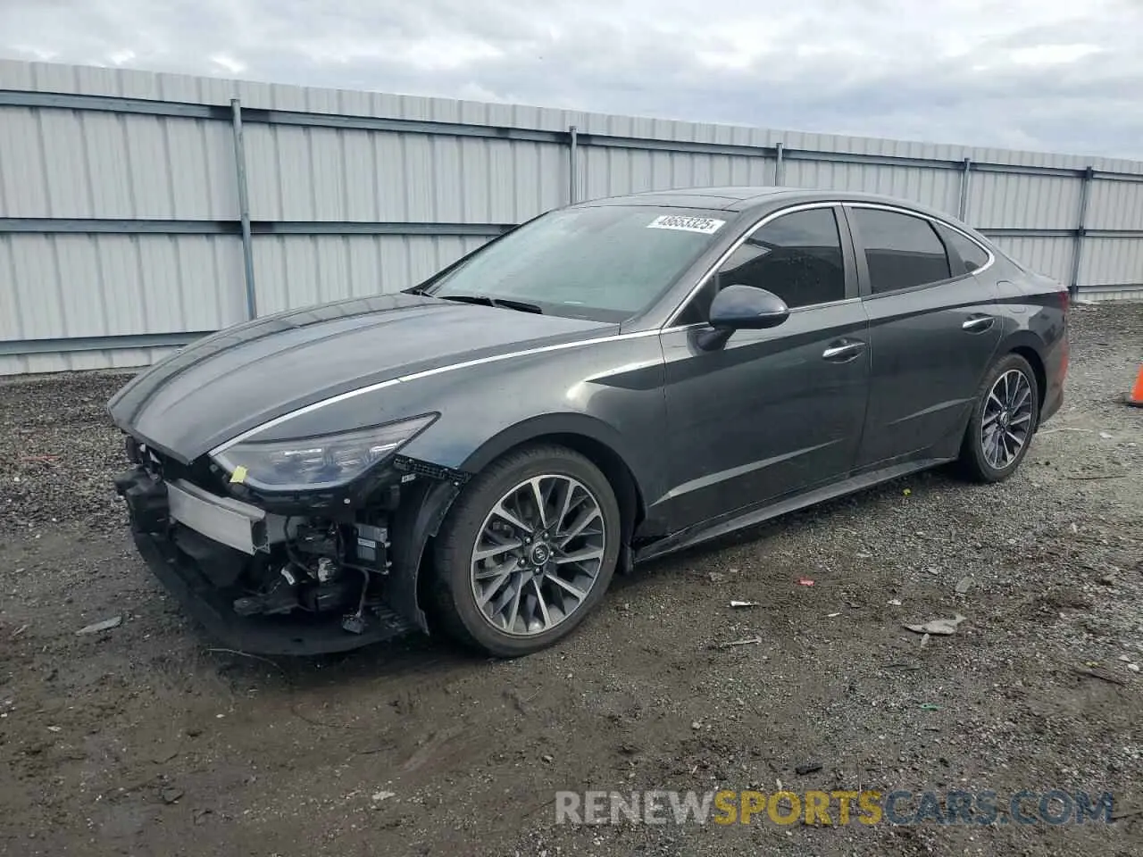 1 Photograph of a damaged car KMHL34J20NA226841 HYUNDAI SONATA 2022