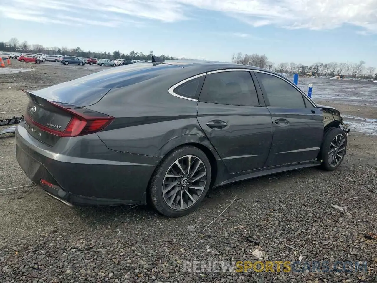 3 Photograph of a damaged car KMHL34J20NA226841 HYUNDAI SONATA 2022
