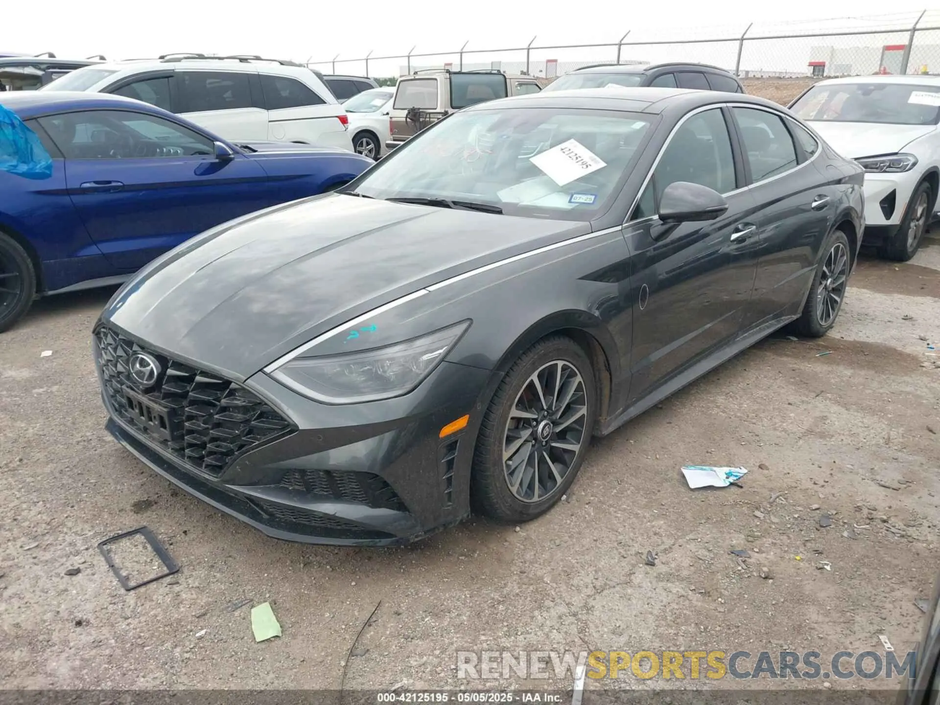 2 Photograph of a damaged car KMHL34J21NA223236 HYUNDAI SONATA 2022