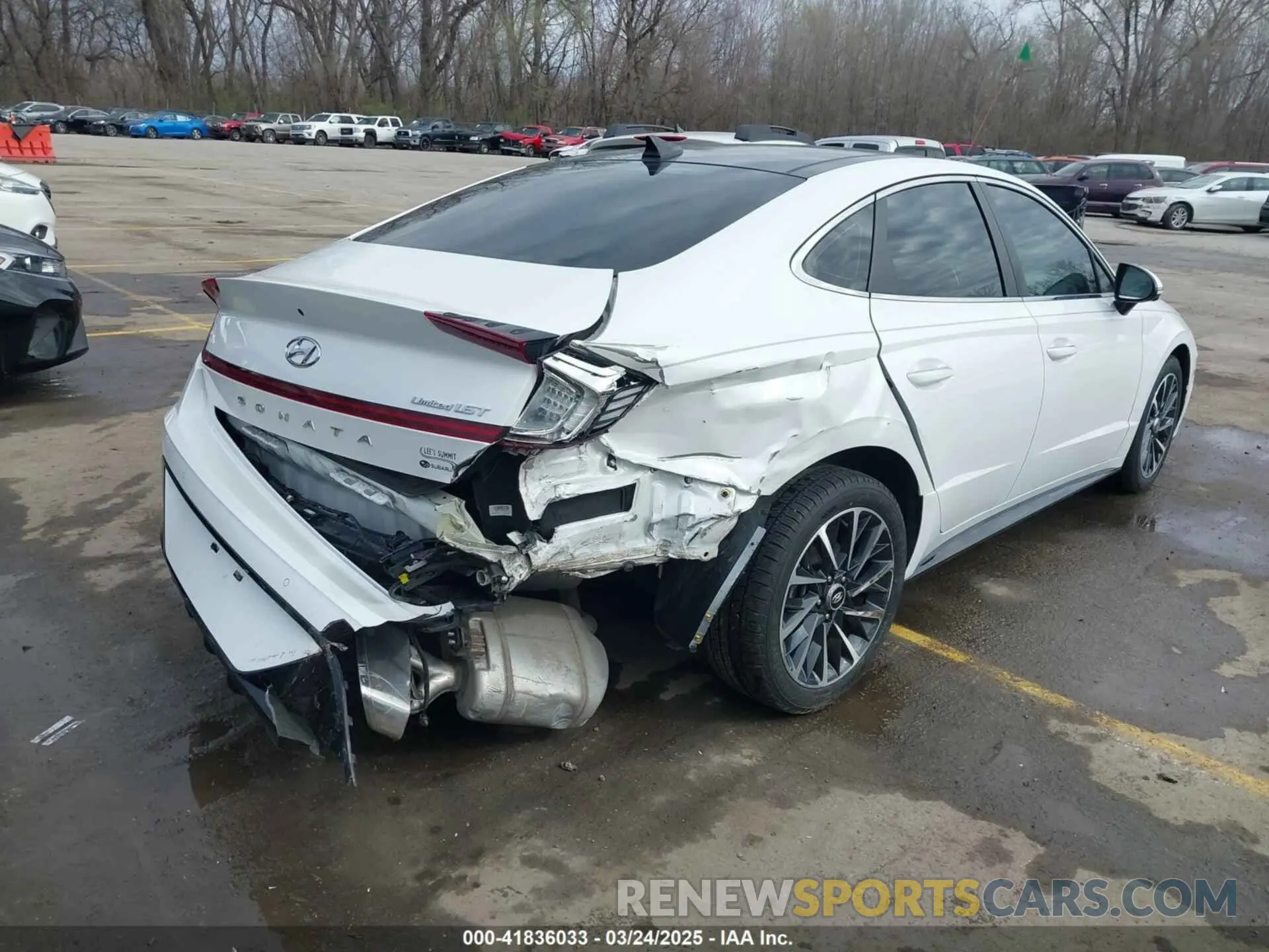 4 Photograph of a damaged car KMHL34J21NA227254 HYUNDAI SONATA 2022