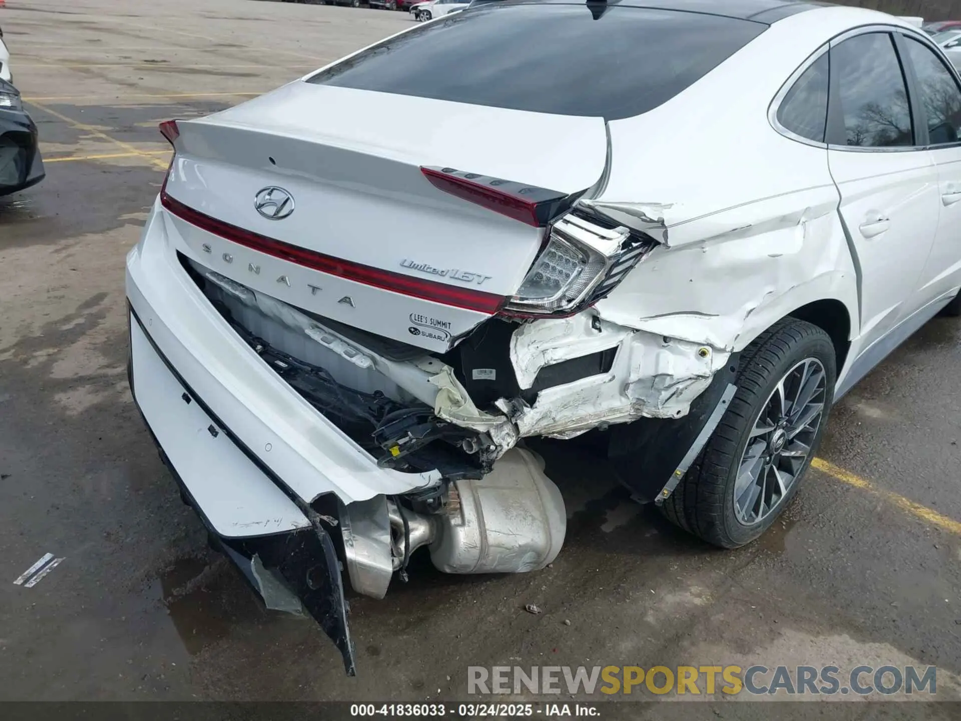 6 Photograph of a damaged car KMHL34J21NA227254 HYUNDAI SONATA 2022