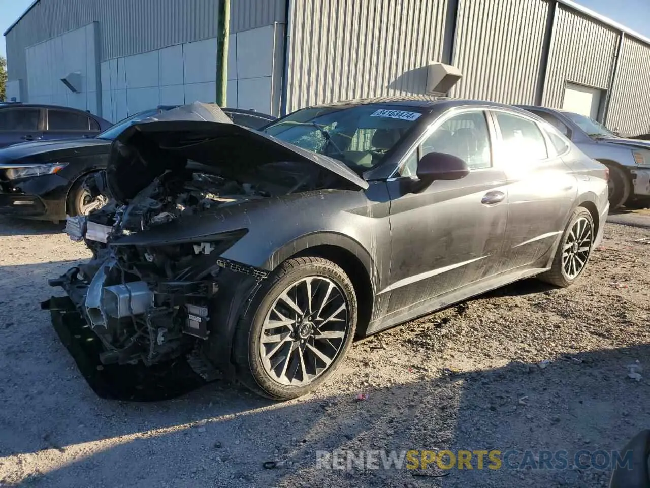 1 Photograph of a damaged car KMHL34J22NA173074 HYUNDAI SONATA 2022