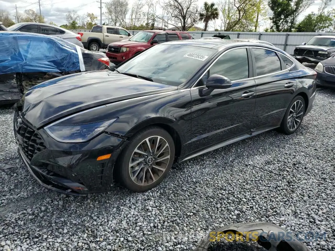1 Photograph of a damaged car KMHL34J23NA169938 HYUNDAI SONATA 2022