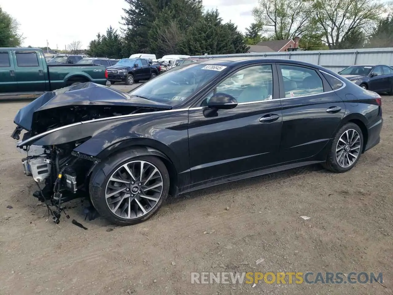 1 Photograph of a damaged car KMHL34J23NA179630 HYUNDAI SONATA 2022