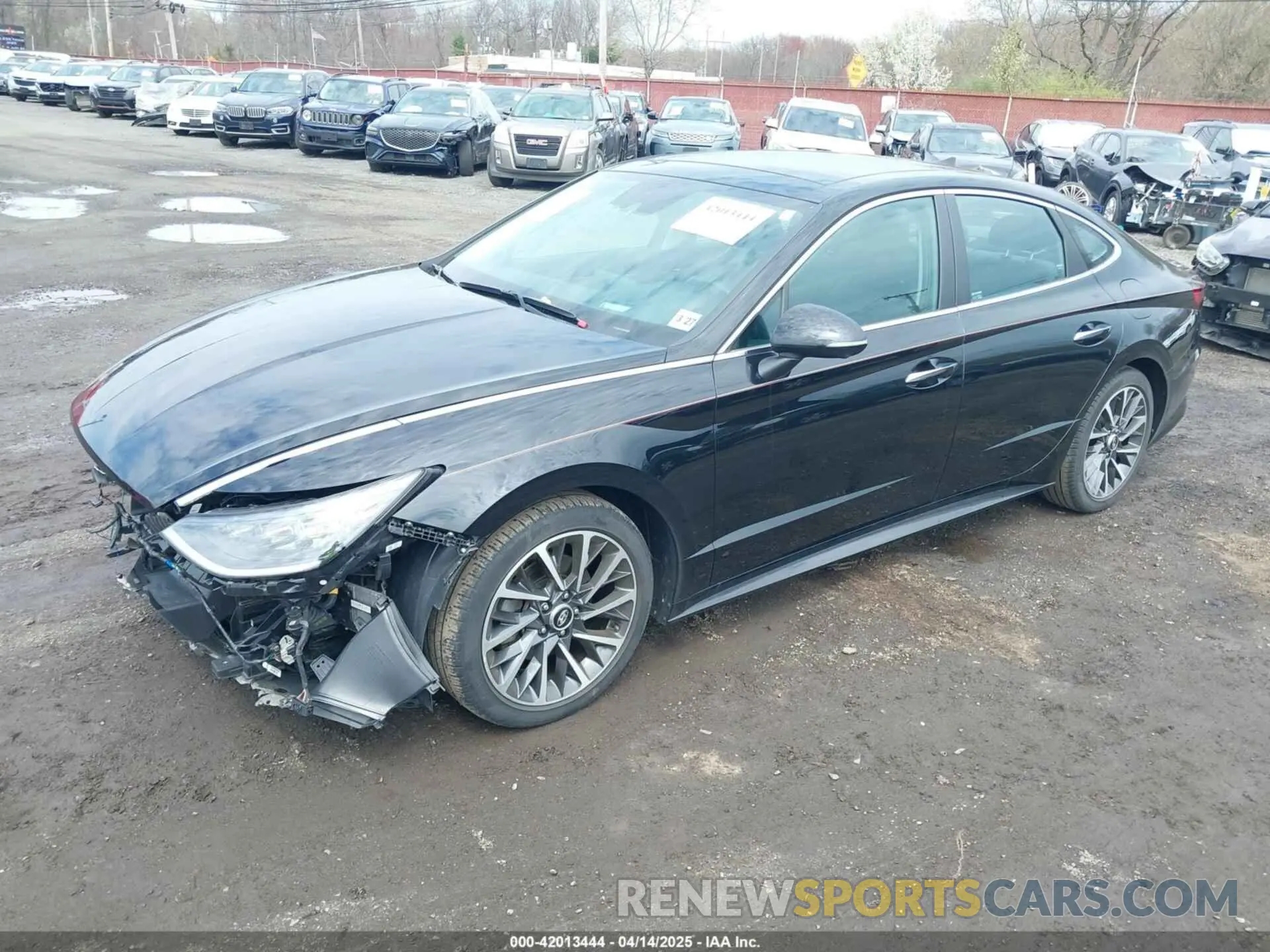 2 Photograph of a damaged car KMHL34J23NA203036 HYUNDAI SONATA 2022