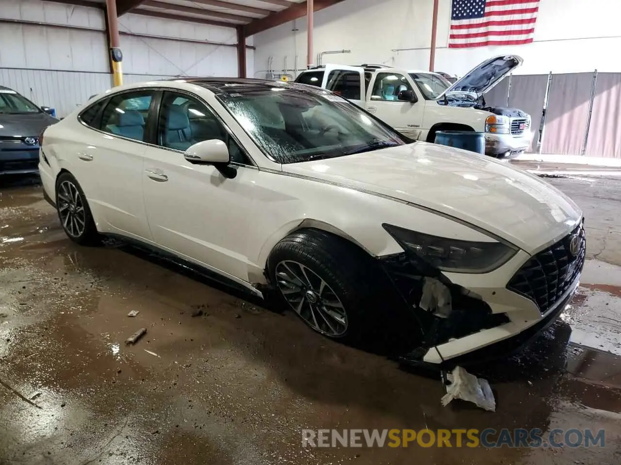 4 Photograph of a damaged car KMHL34J24NA222159 HYUNDAI SONATA 2022