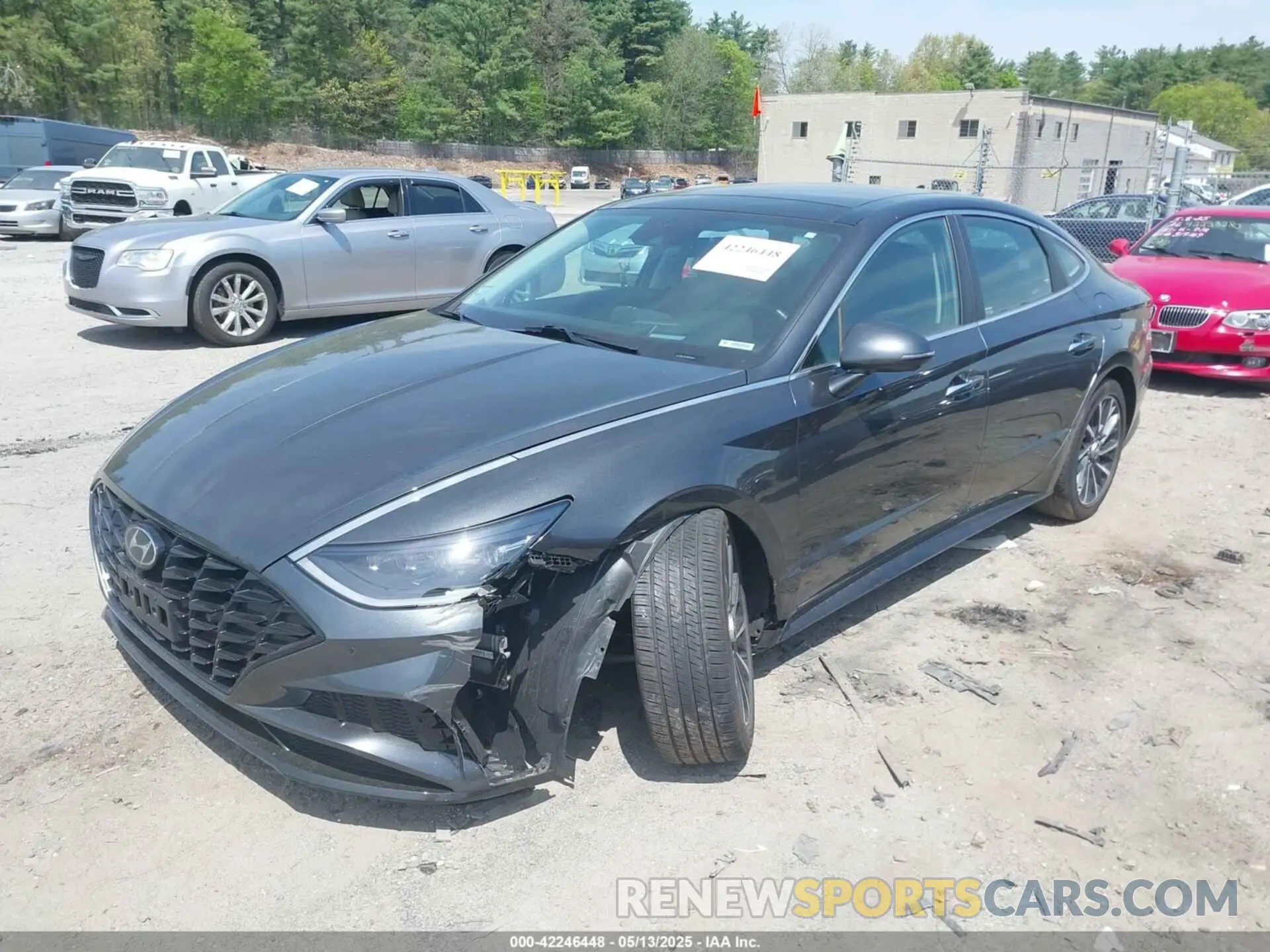 2 Photograph of a damaged car KMHL34J25NA206472 HYUNDAI SONATA 2022