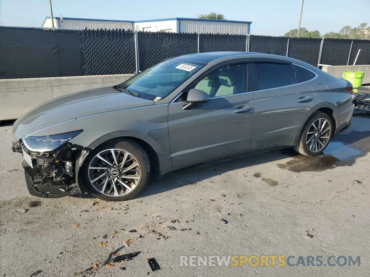 1 Photograph of a damaged car KMHL34J27NA214542 HYUNDAI SONATA 2022