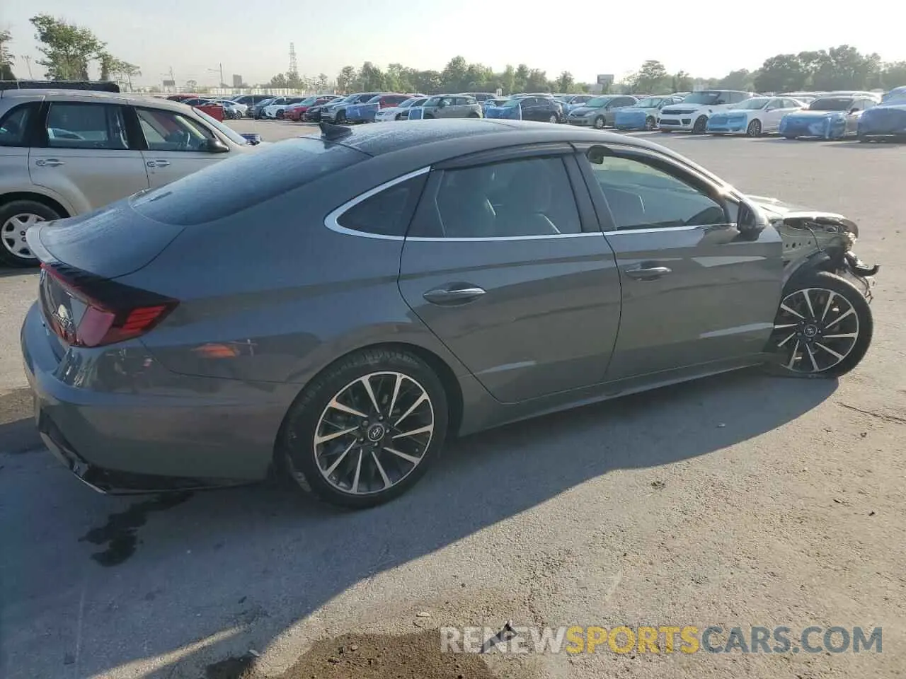 3 Photograph of a damaged car KMHL34J27NA214542 HYUNDAI SONATA 2022