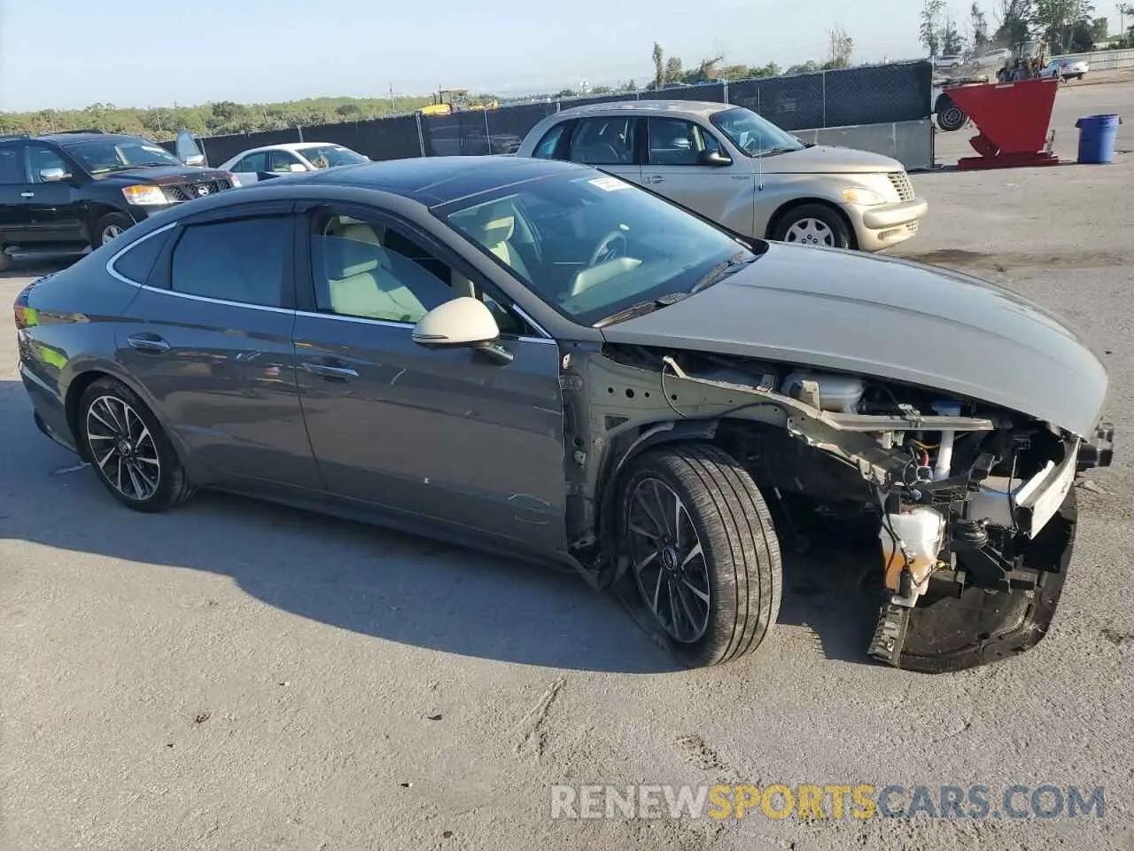 4 Photograph of a damaged car KMHL34J27NA214542 HYUNDAI SONATA 2022