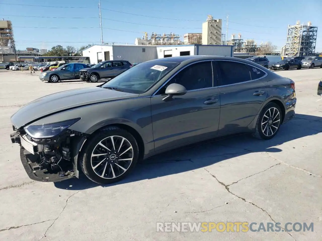 1 Photograph of a damaged car KMHL34J27NA243877 HYUNDAI SONATA 2022