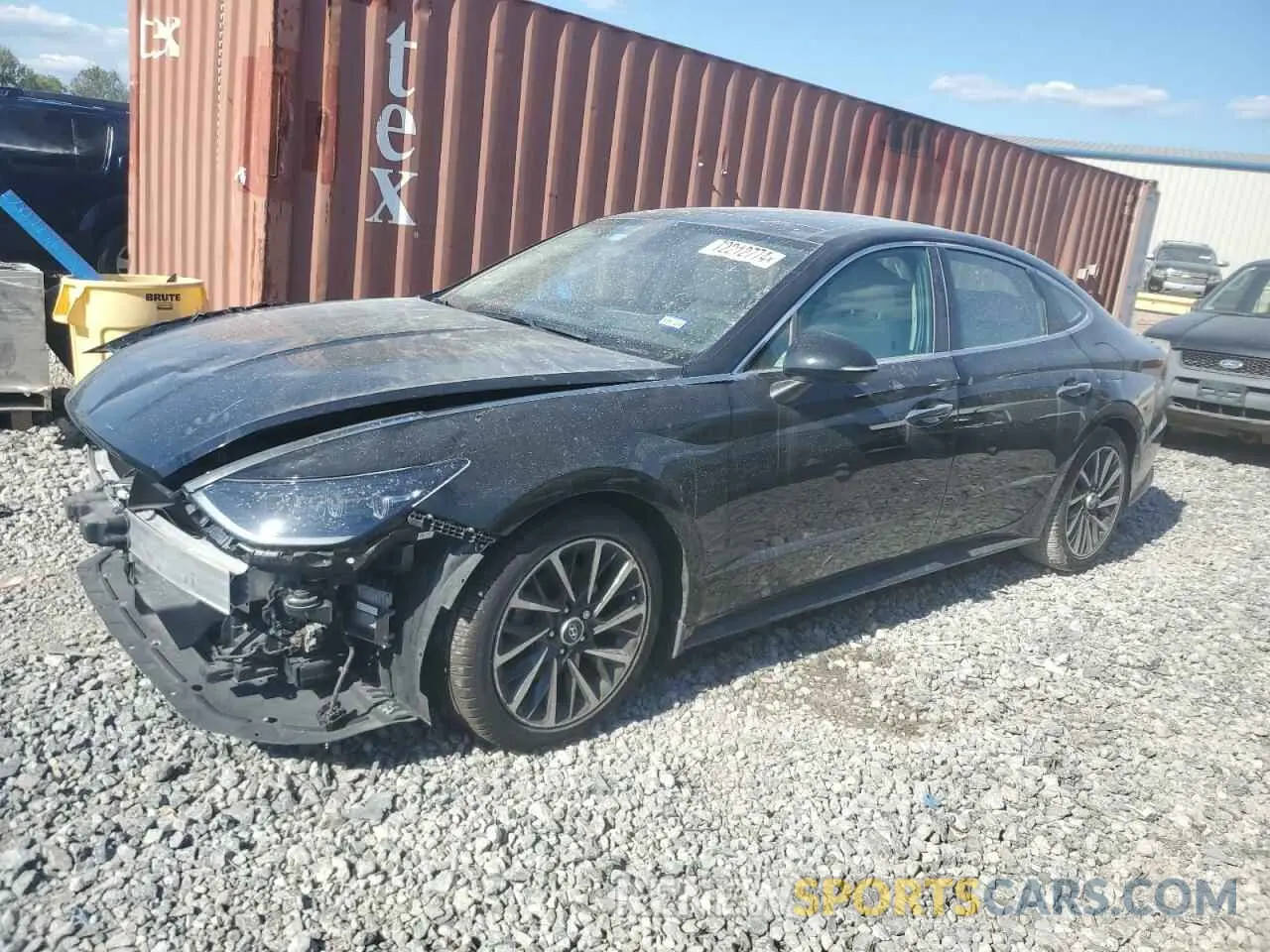 1 Photograph of a damaged car KMHL34J28NA194270 HYUNDAI SONATA 2022