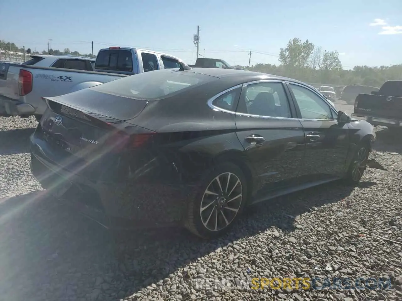 3 Photograph of a damaged car KMHL34J28NA194270 HYUNDAI SONATA 2022