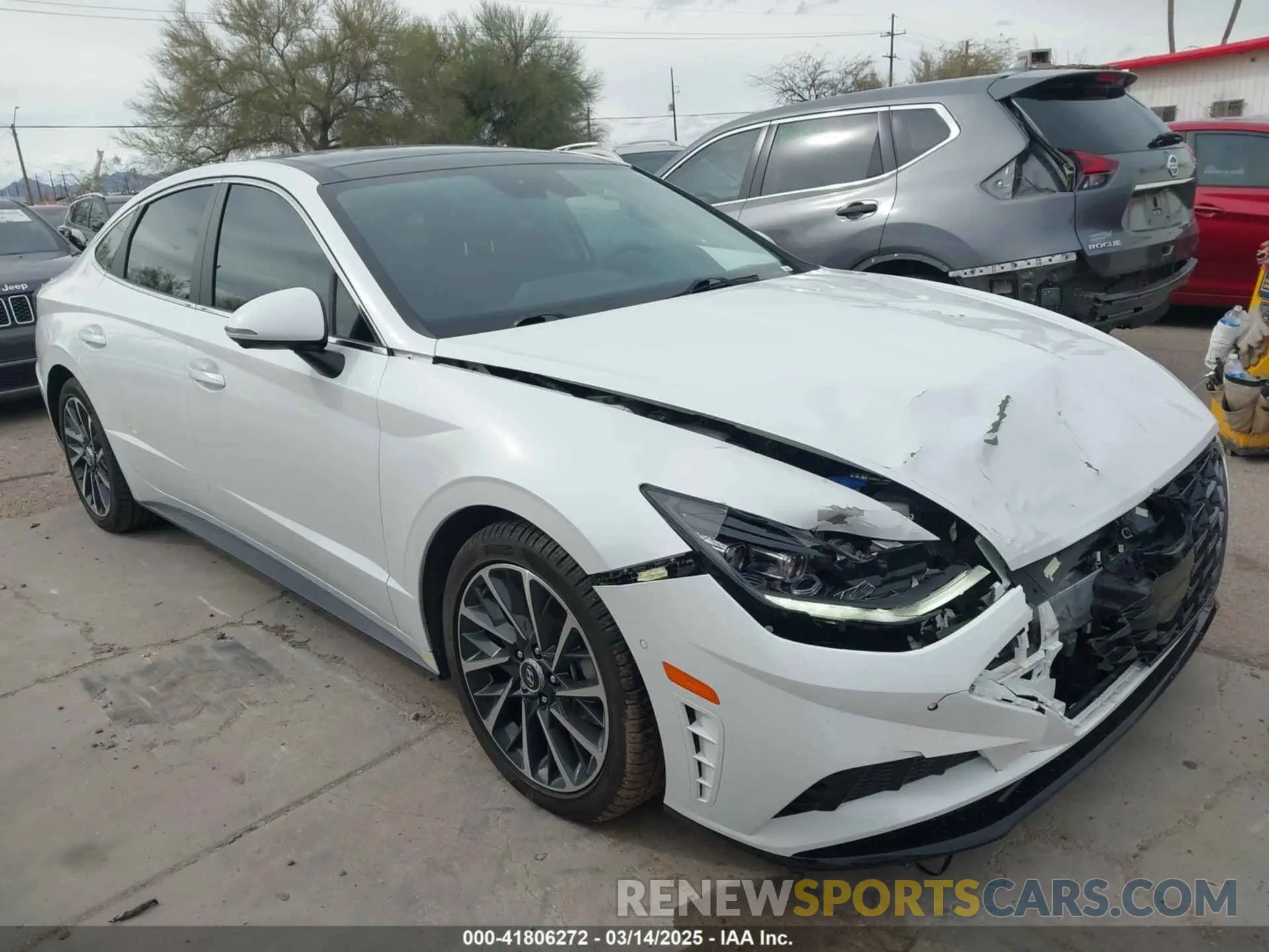 6 Photograph of a damaged car KMHL34J28NA200892 HYUNDAI SONATA 2022