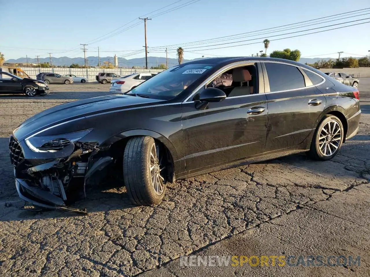 1 Photograph of a damaged car KMHL34J2XNA180662 HYUNDAI SONATA 2022