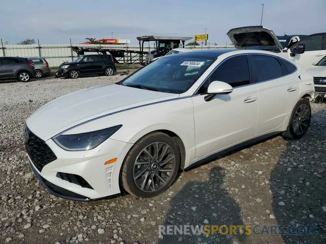 1 Photograph of a damaged car KMHL34J2XNA181746 HYUNDAI SONATA 2022