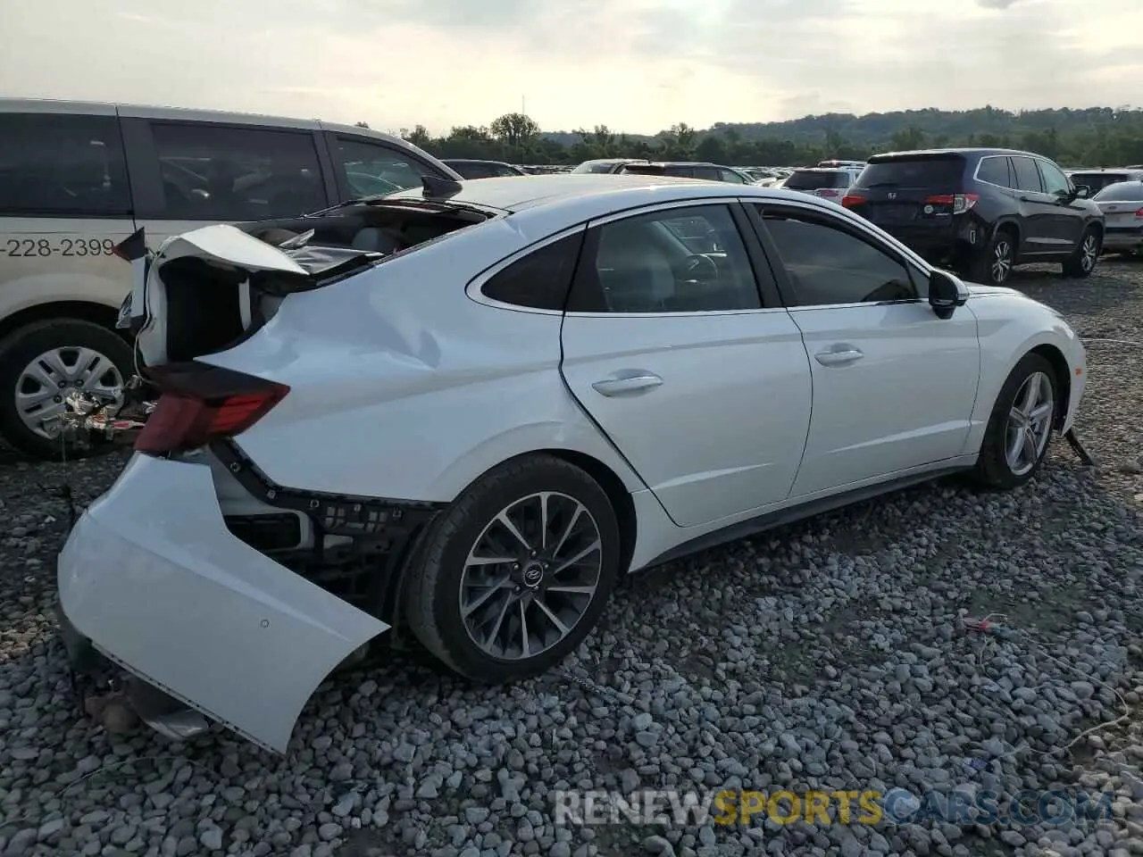 3 Photograph of a damaged car KMHL34J2XNA181746 HYUNDAI SONATA 2022