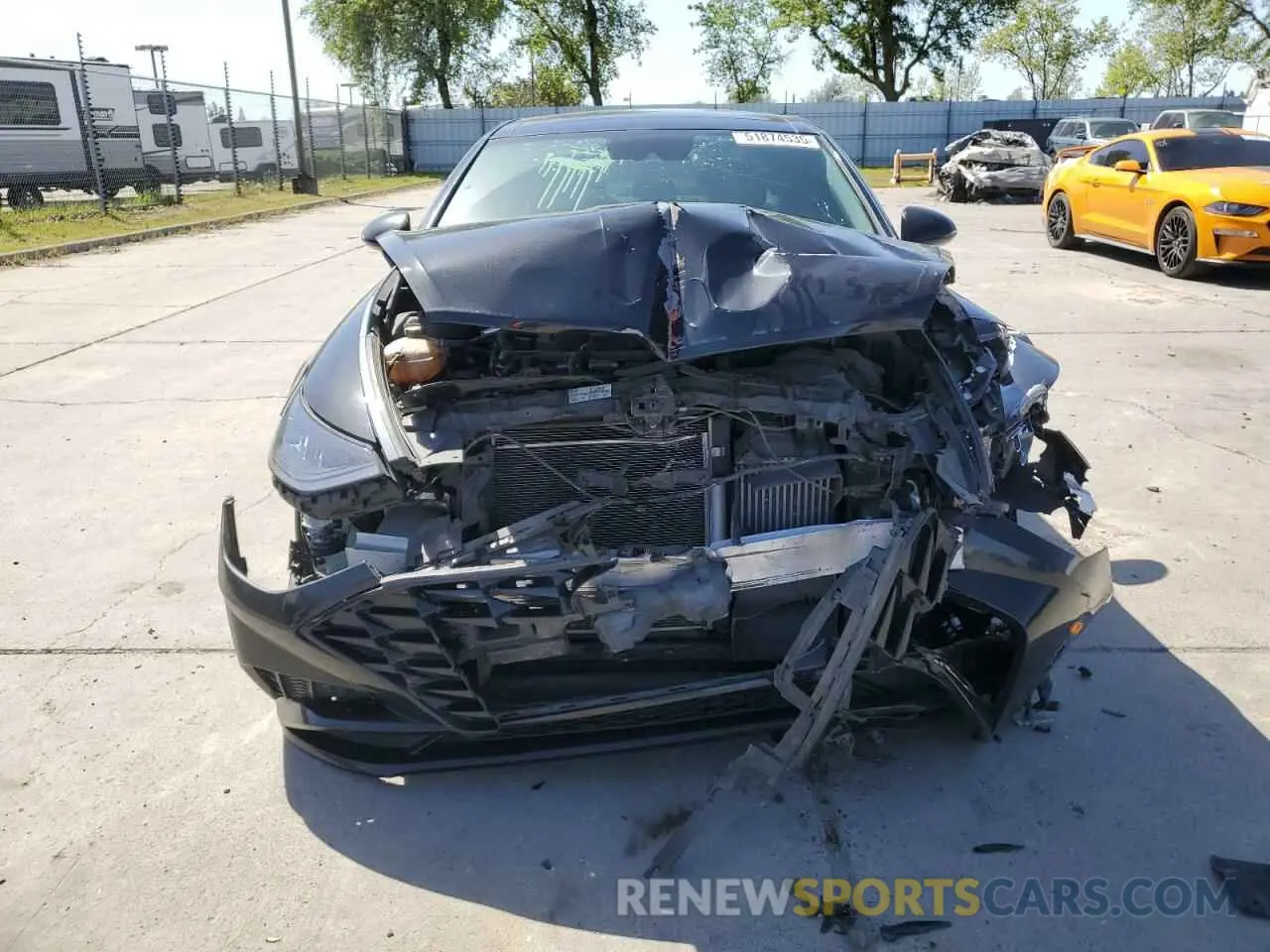 5 Photograph of a damaged car KMHL44J22NA223257 HYUNDAI SONATA 2022