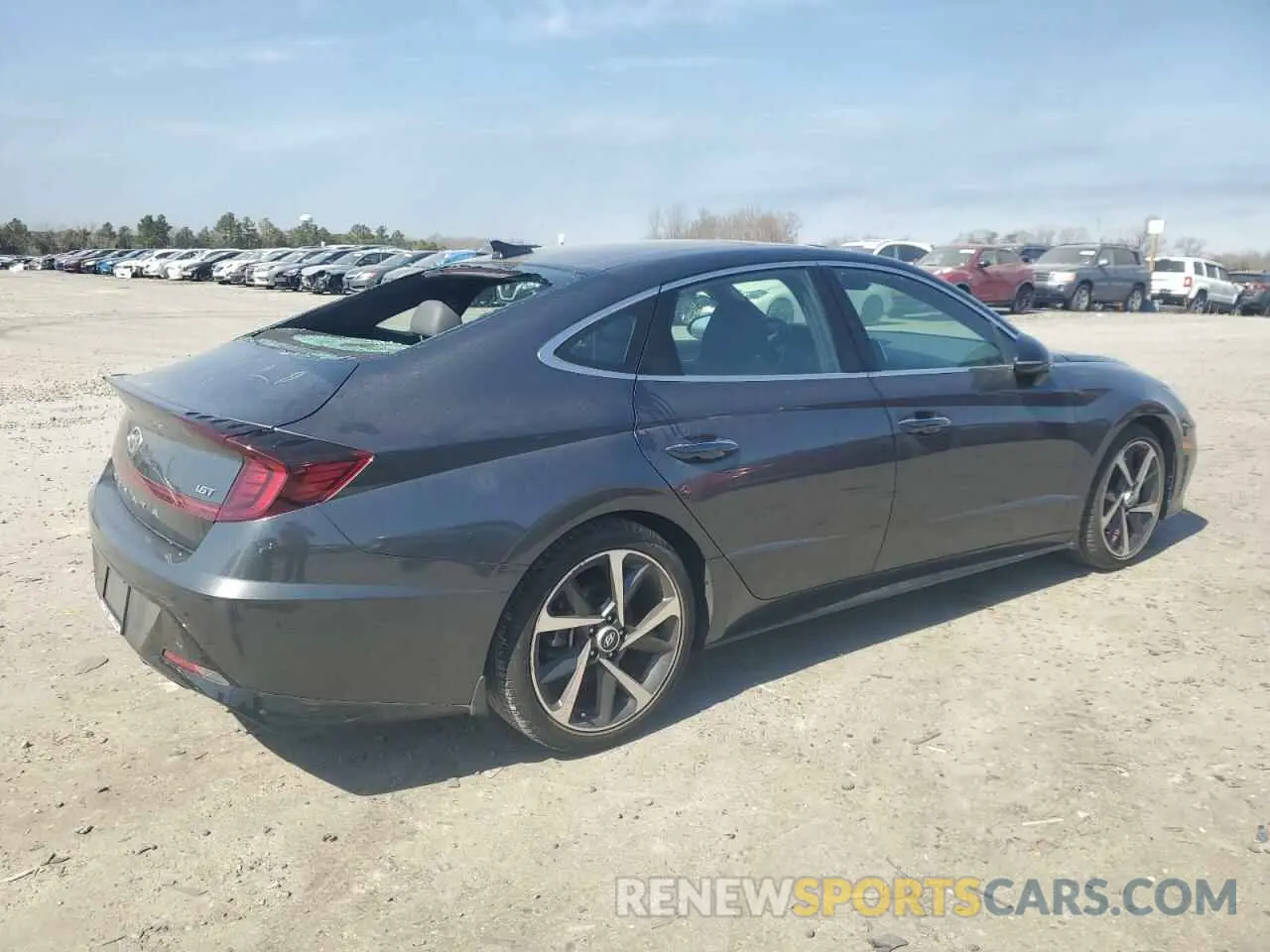 3 Photograph of a damaged car KMHL44J27NA237719 HYUNDAI SONATA 2022