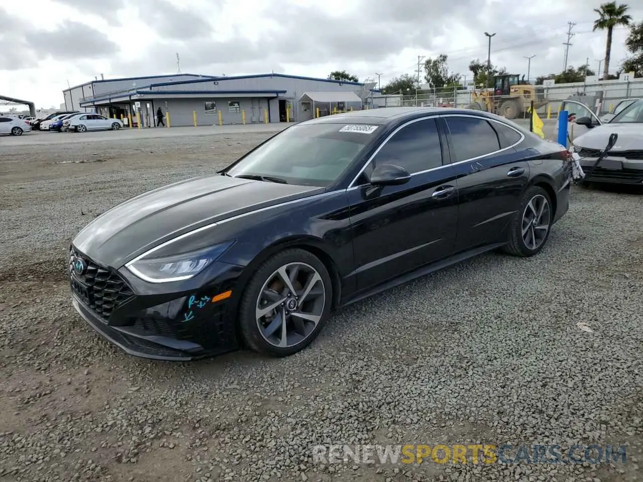 1 Photograph of a damaged car KMHL44J29NA209579 HYUNDAI SONATA 2022