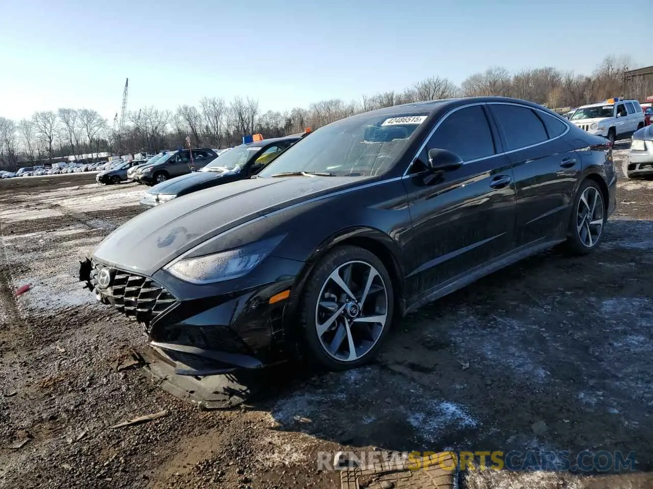 1 Photograph of a damaged car KMHL44J29NA239049 HYUNDAI SONATA 2022