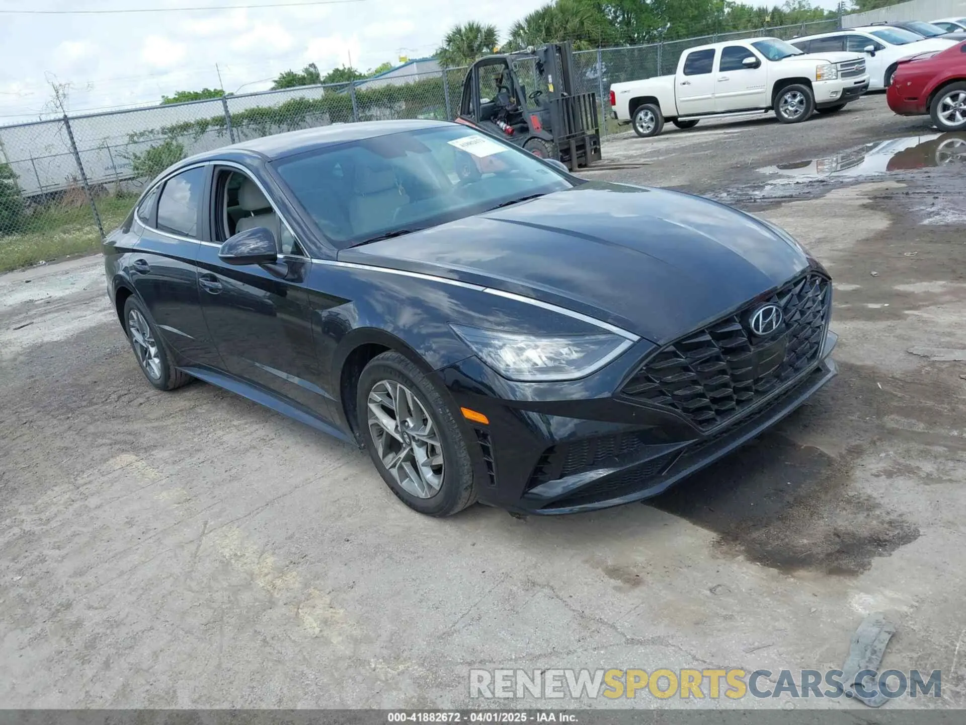 1 Photograph of a damaged car KMHL64JA2NA217007 HYUNDAI SONATA 2022