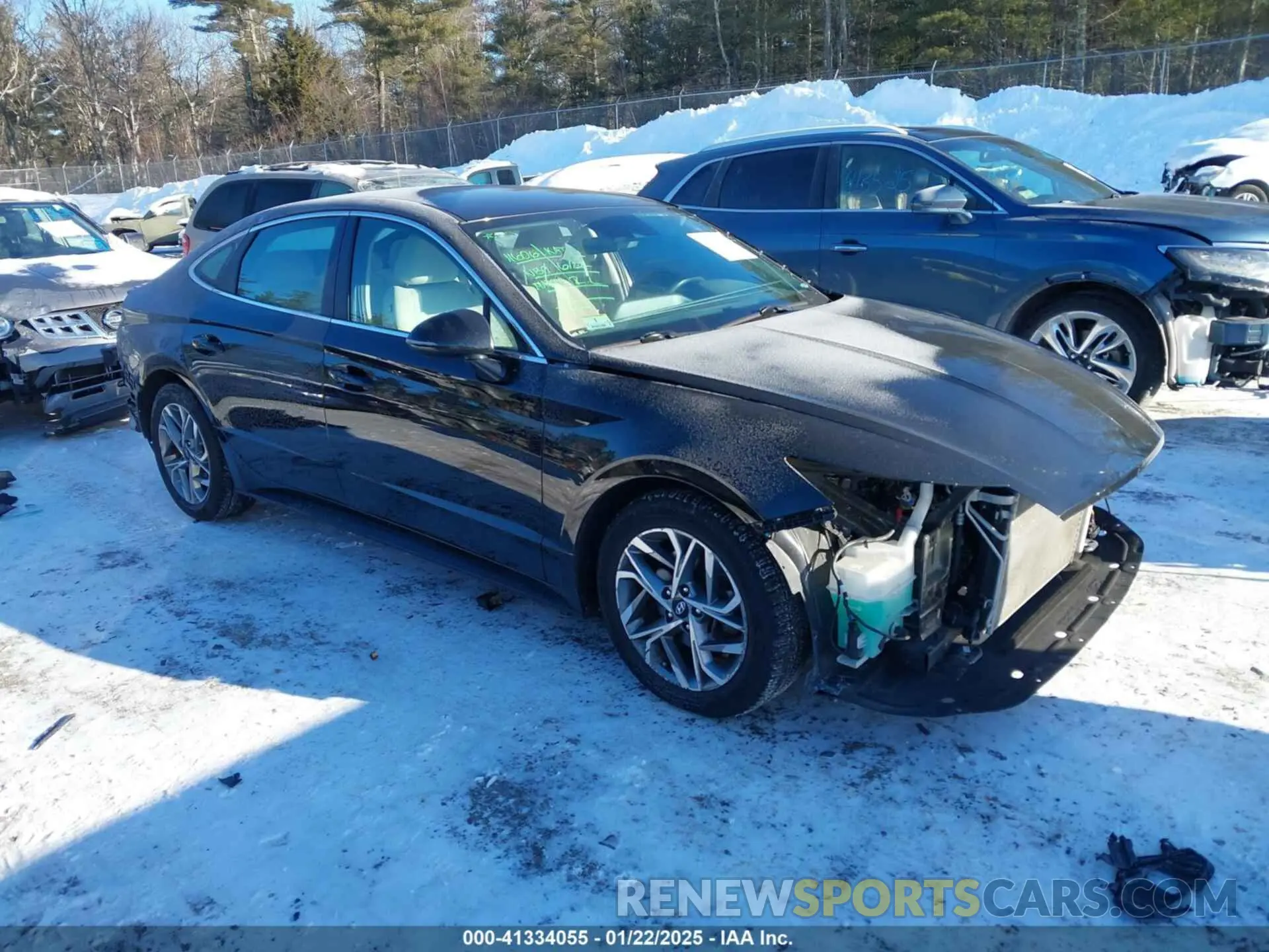 1 Photograph of a damaged car KMHL64JA2NA240495 HYUNDAI SONATA 2022