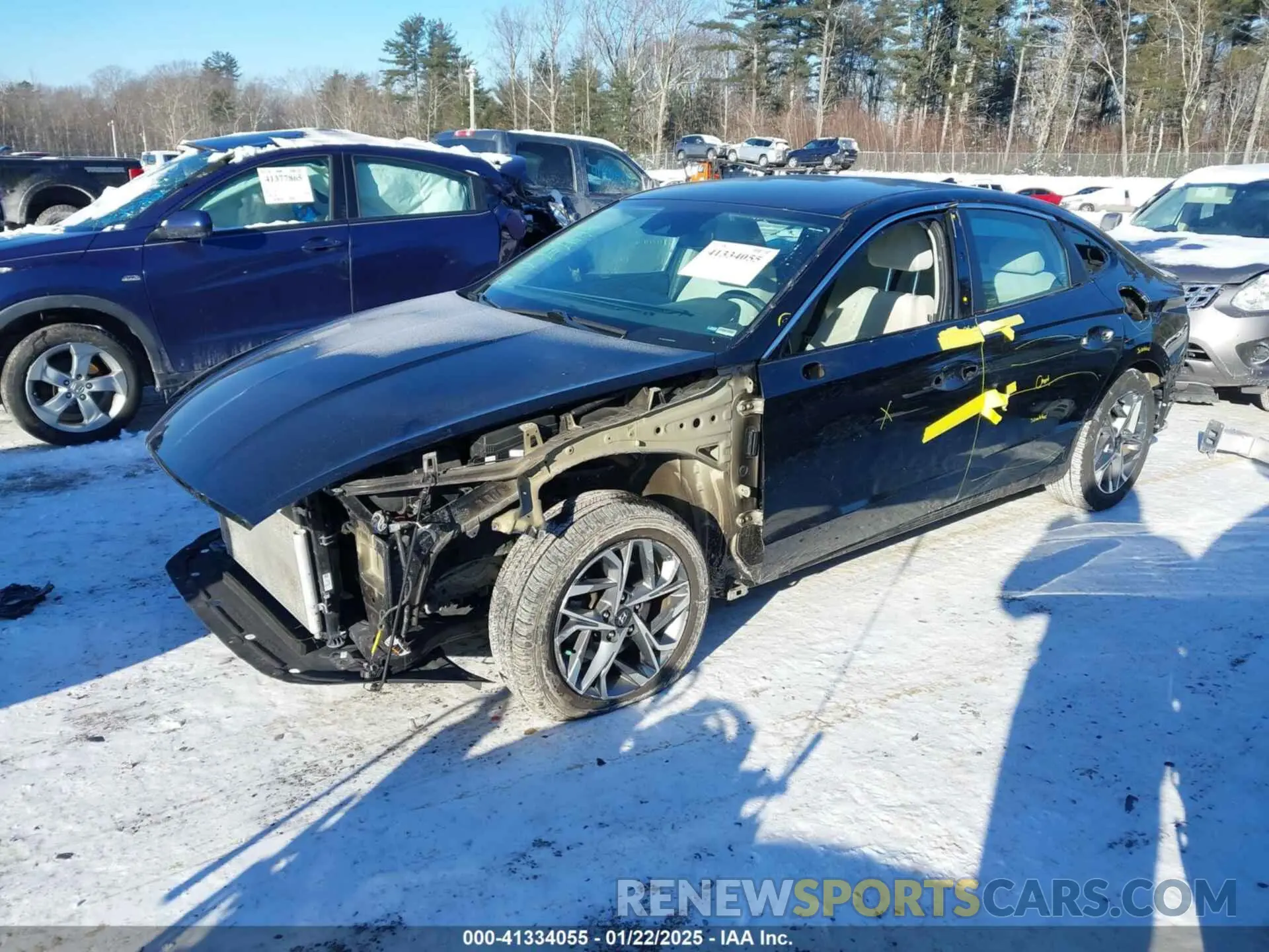 2 Photograph of a damaged car KMHL64JA2NA240495 HYUNDAI SONATA 2022