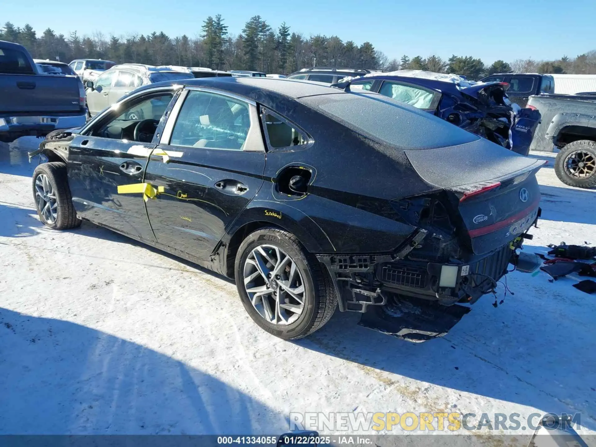 3 Photograph of a damaged car KMHL64JA2NA240495 HYUNDAI SONATA 2022