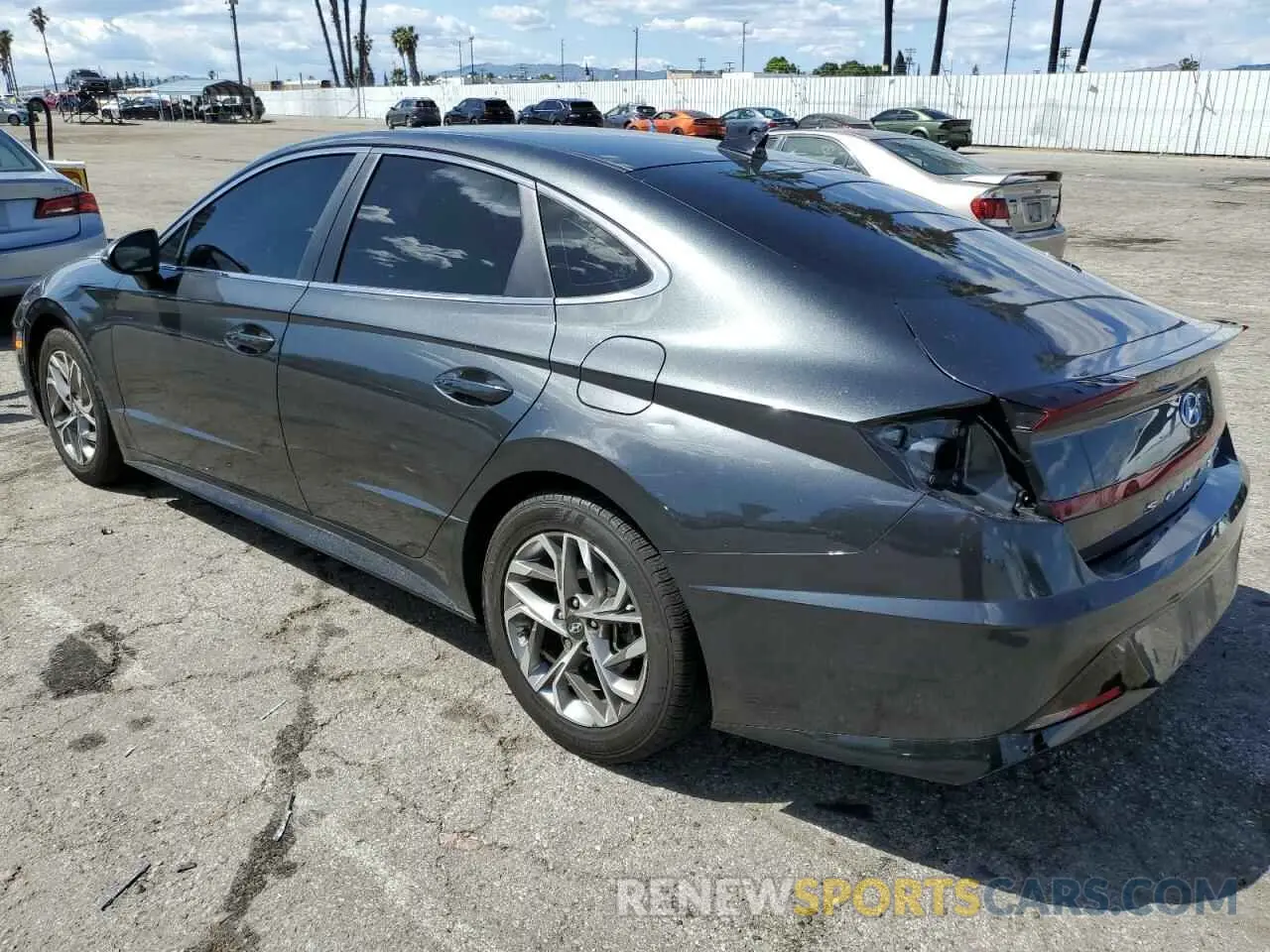 2 Photograph of a damaged car KMHL64JA3NA237492 HYUNDAI SONATA 2022