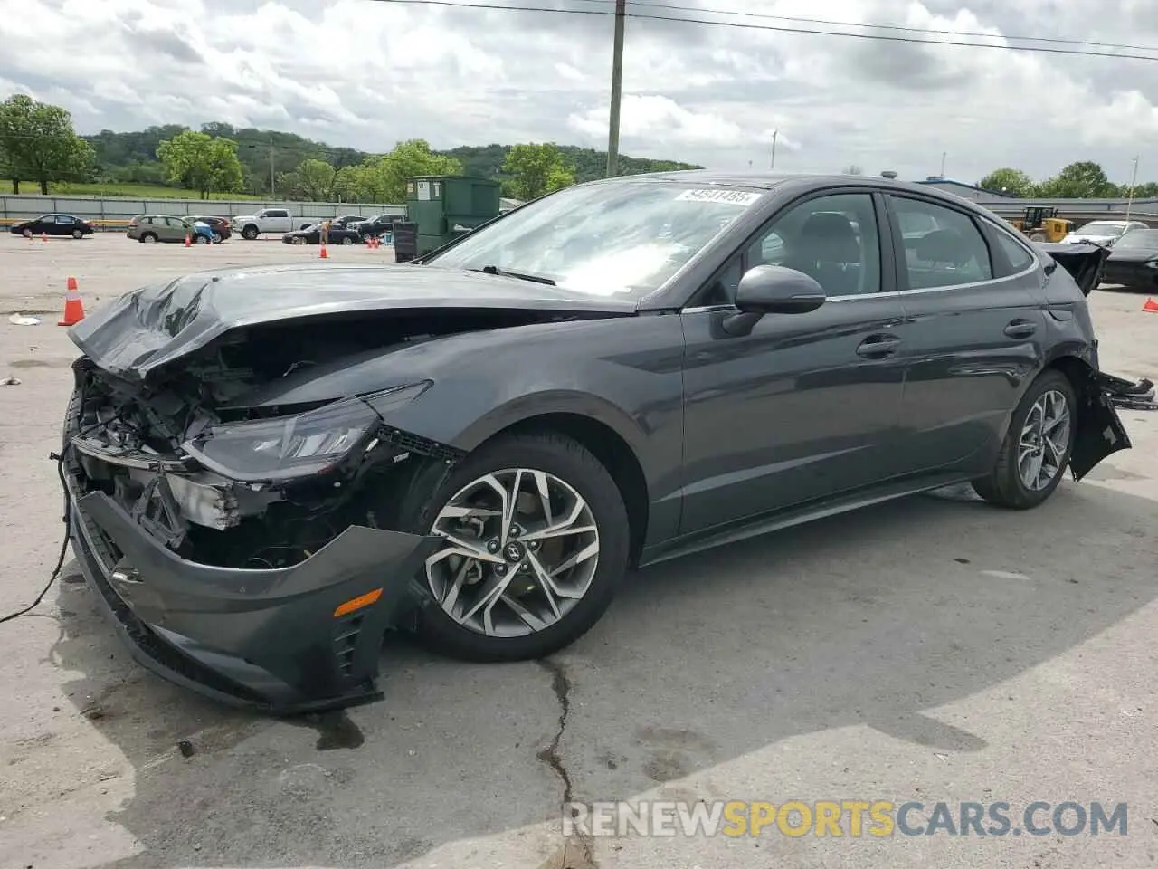1 Photograph of a damaged car KMHL64JA4NA234827 HYUNDAI SONATA 2022