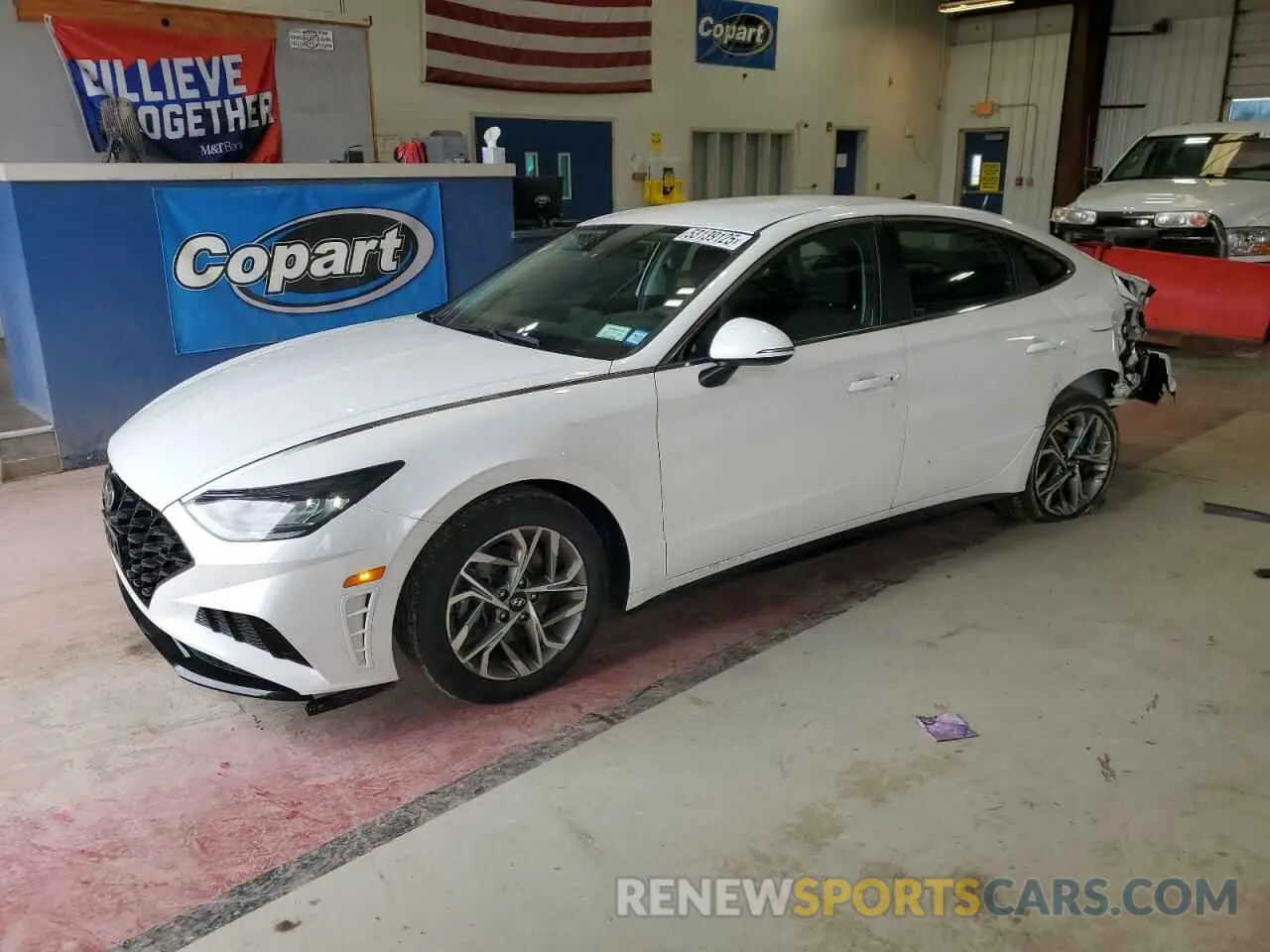 1 Photograph of a damaged car KMHL64JA5NA222573 HYUNDAI SONATA 2022