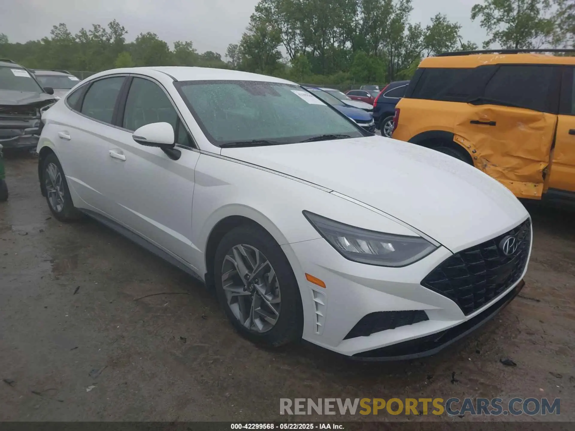1 Photograph of a damaged car KMHL64JA8NA233499 HYUNDAI SONATA 2022