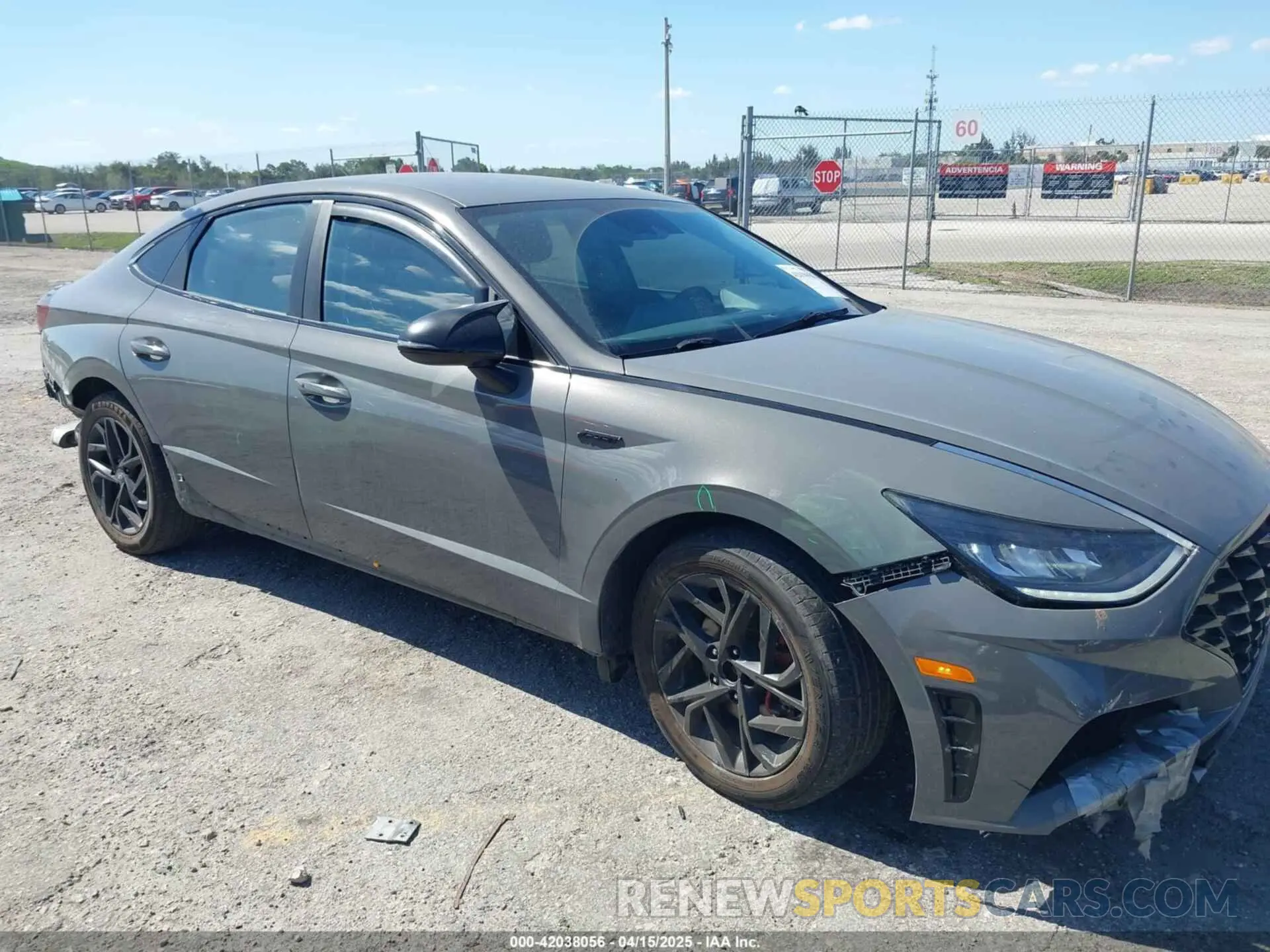 1 Photograph of a damaged car KMHL64JAXNA229809 HYUNDAI SONATA 2022