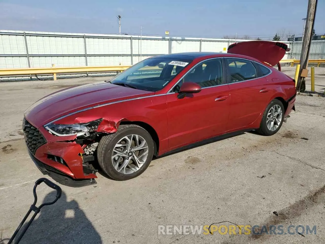1 Photograph of a damaged car KMHL14JA2PA328657 HYUNDAI SONATA 2023