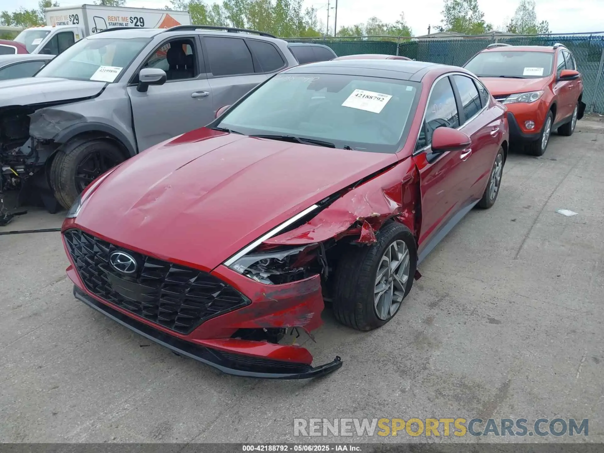 2 Photograph of a damaged car KMHL14JA2PA332045 HYUNDAI SONATA 2023