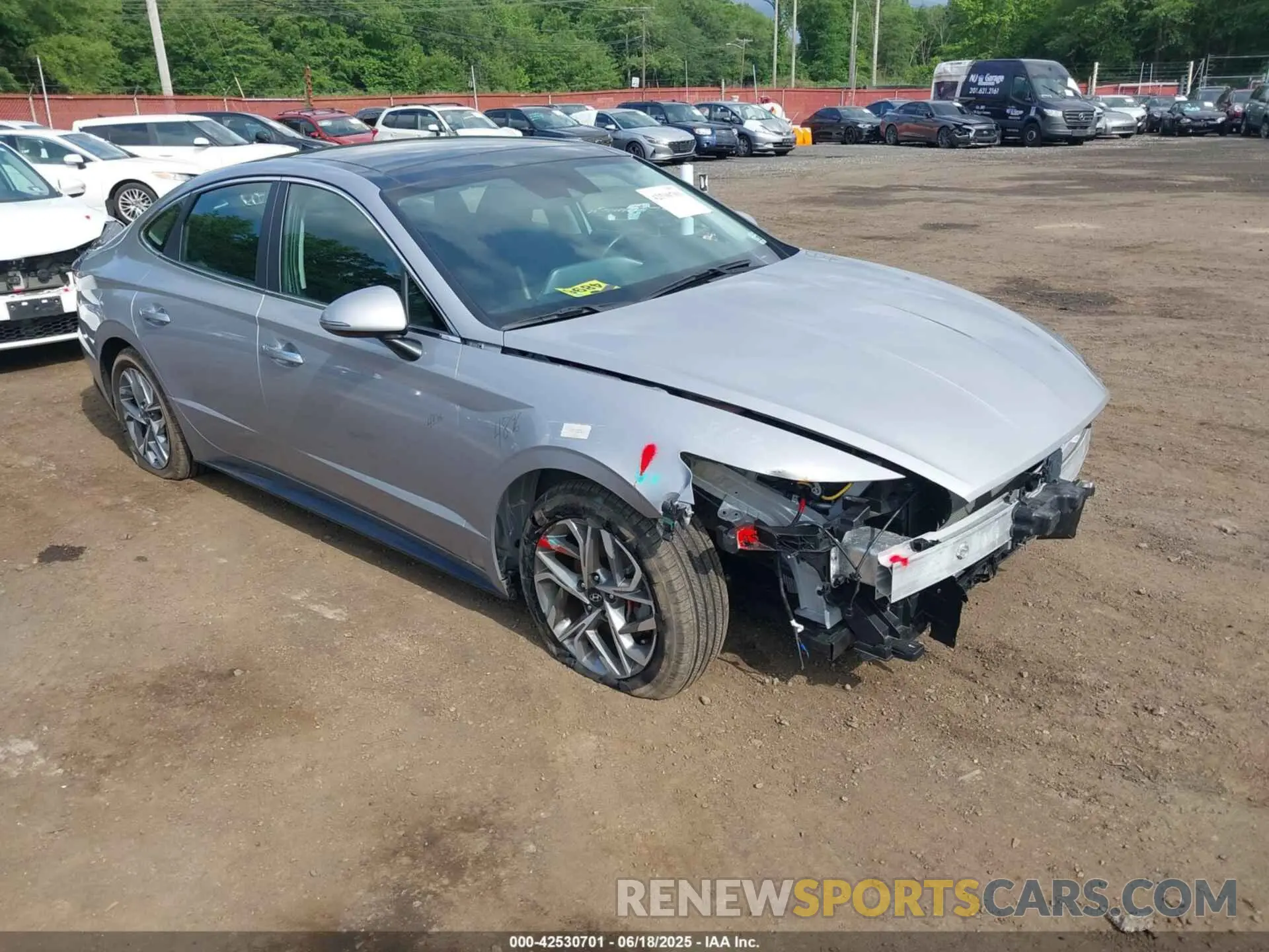 1 Photograph of a damaged car KMHL14JA2PA332403 HYUNDAI SONATA 2023