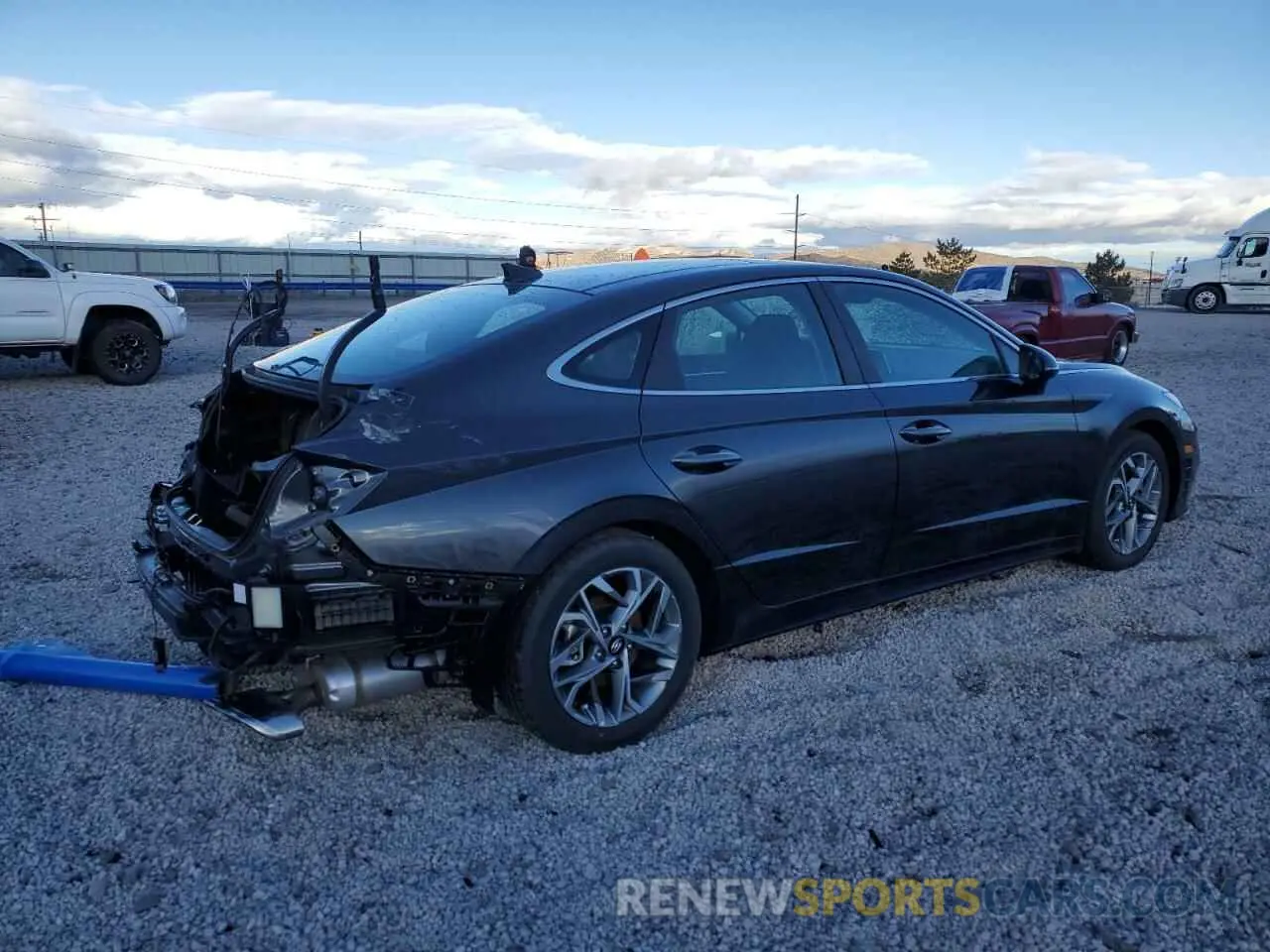 3 Photograph of a damaged car KMHL14JA2PA342431 HYUNDAI SONATA 2023