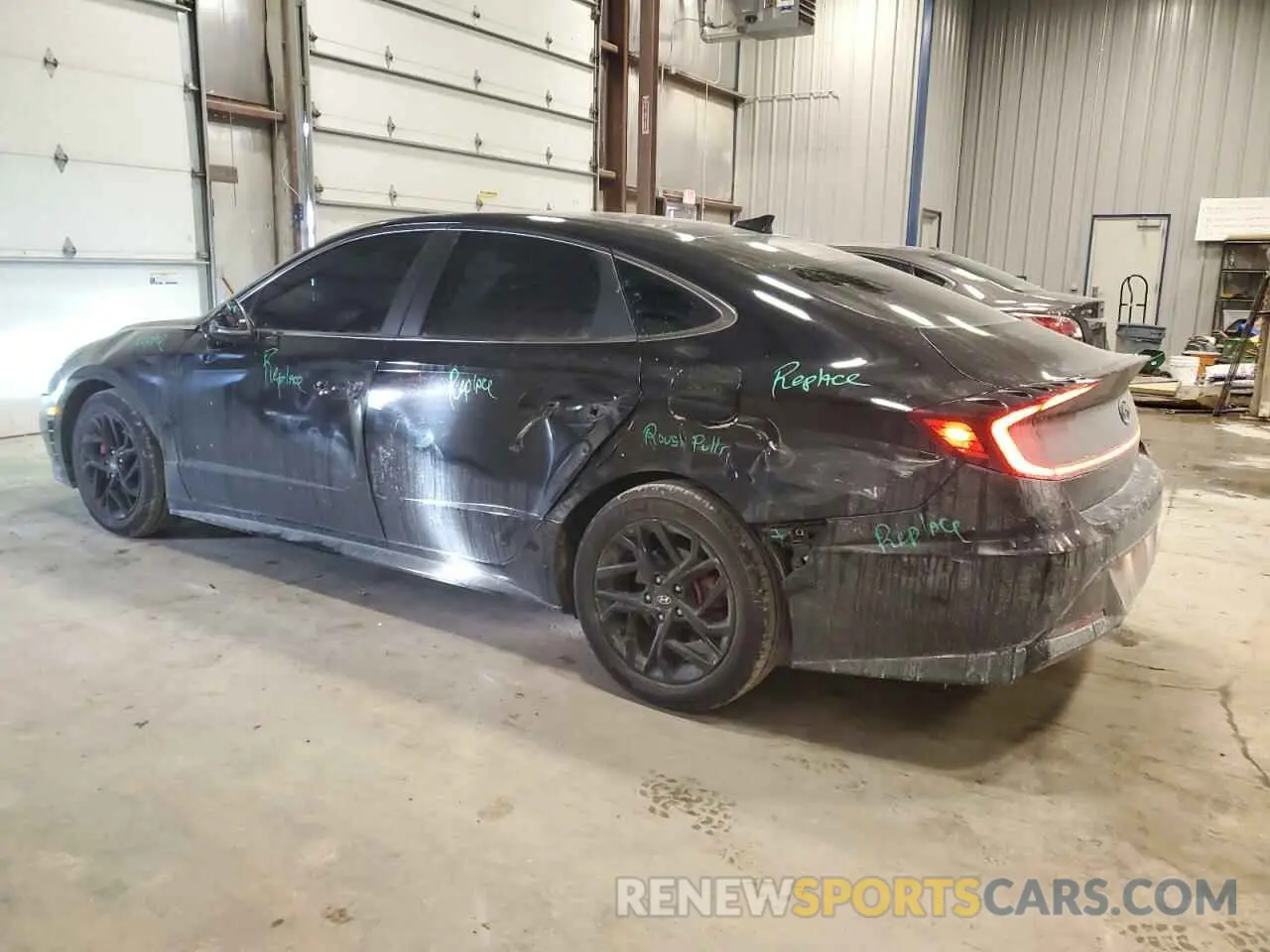 2 Photograph of a damaged car KMHL14JA5PA282841 HYUNDAI SONATA 2023