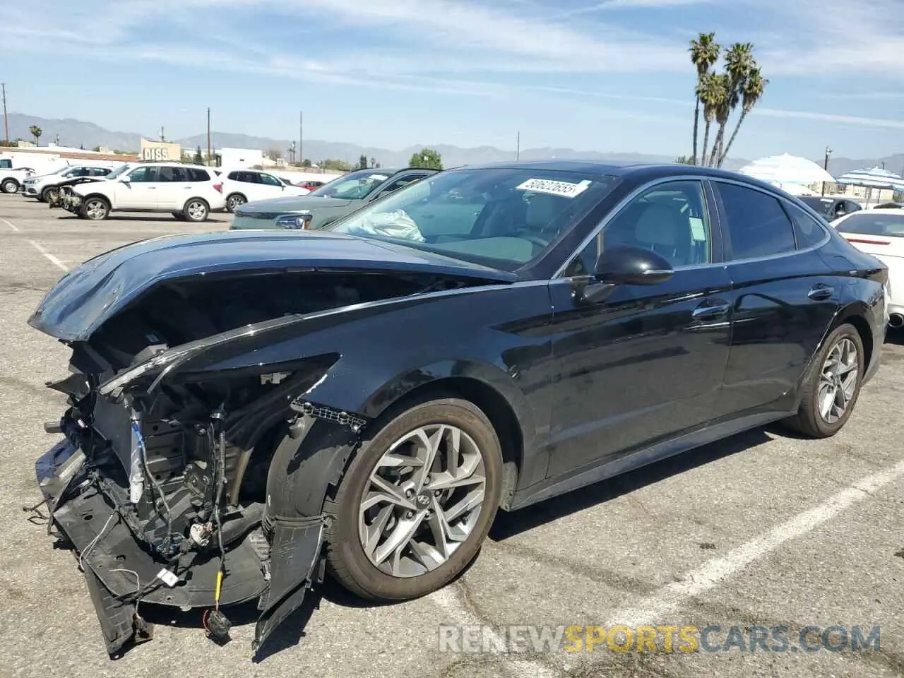 1 Photograph of a damaged car KMHL14JA8PA280579 HYUNDAI SONATA 2023